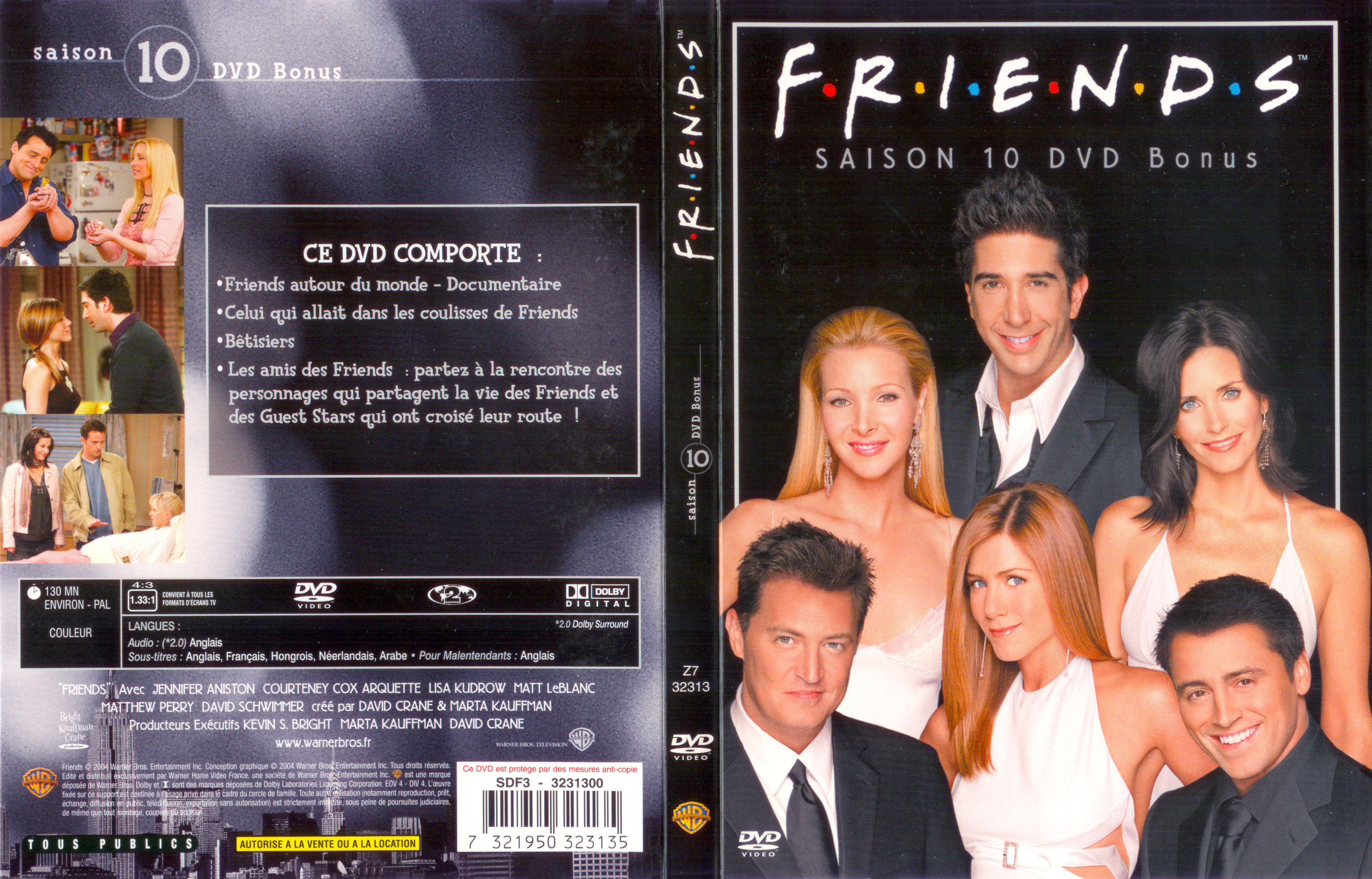 Jaquette DVD Friends saison 10 dvd BONUS