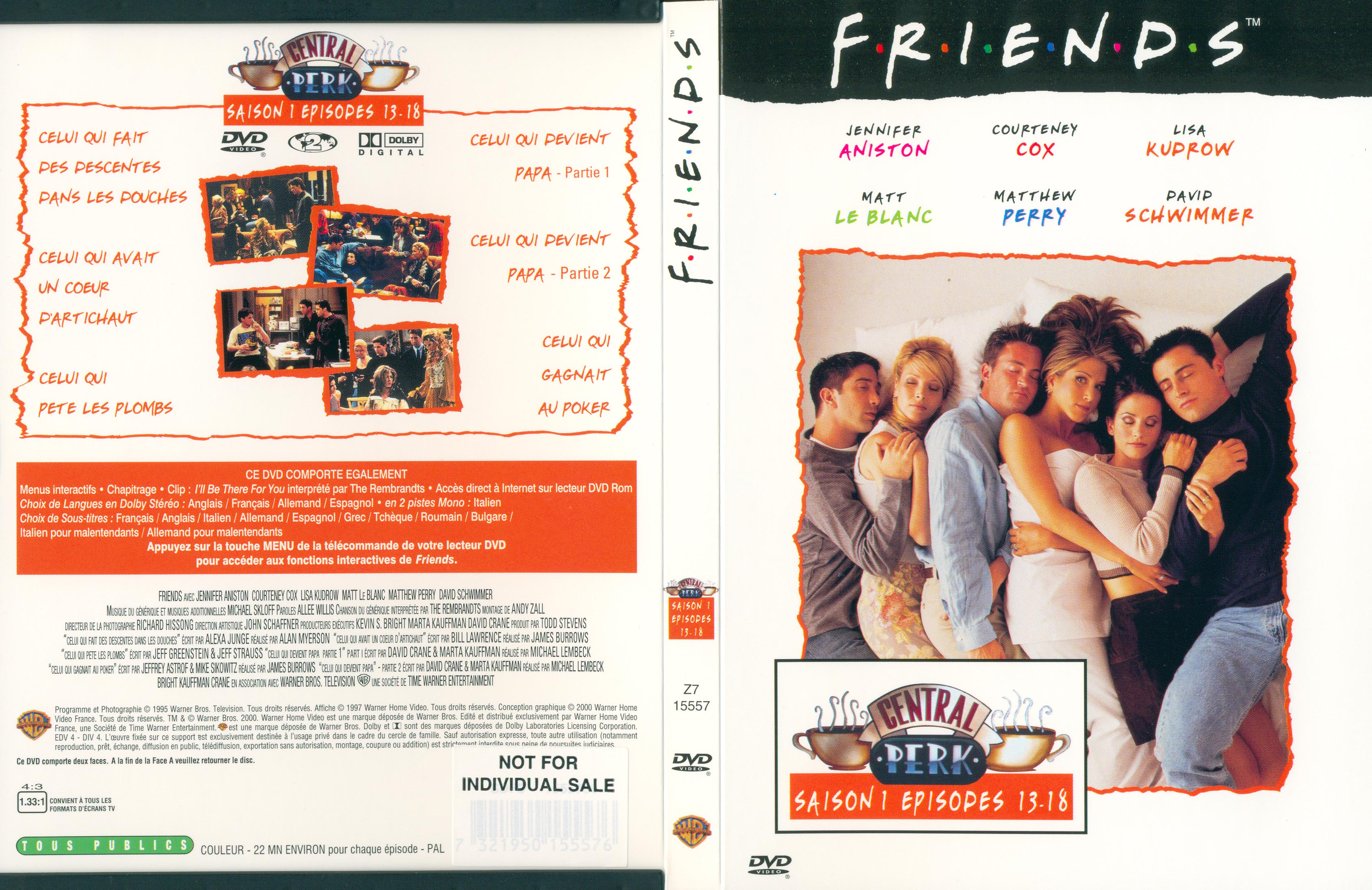 Jaquette DVD Friends saison 1 dvd 3