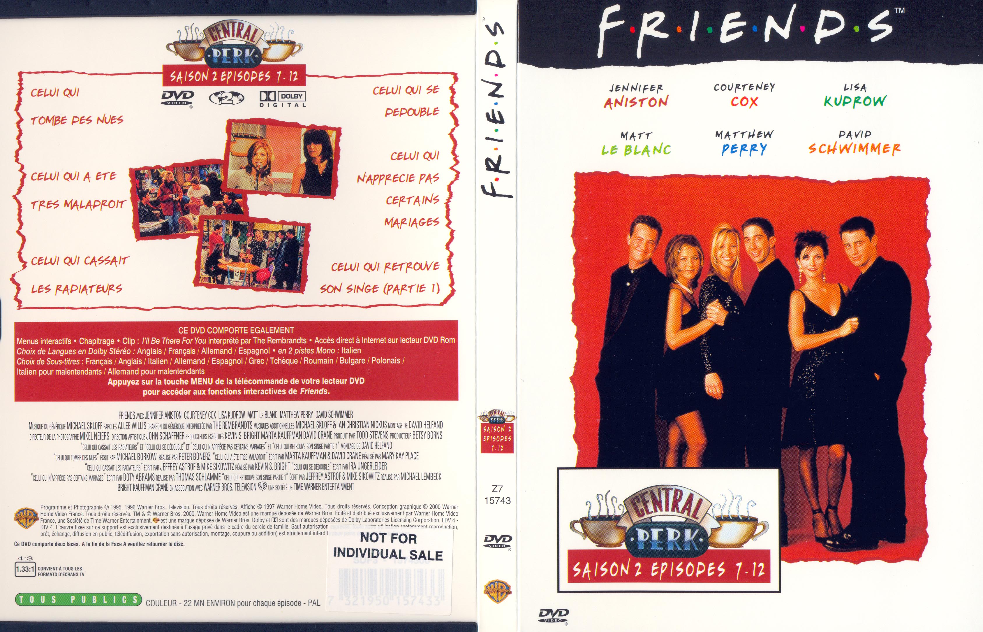 Jaquette DVD Friends saison 2 dvd 2