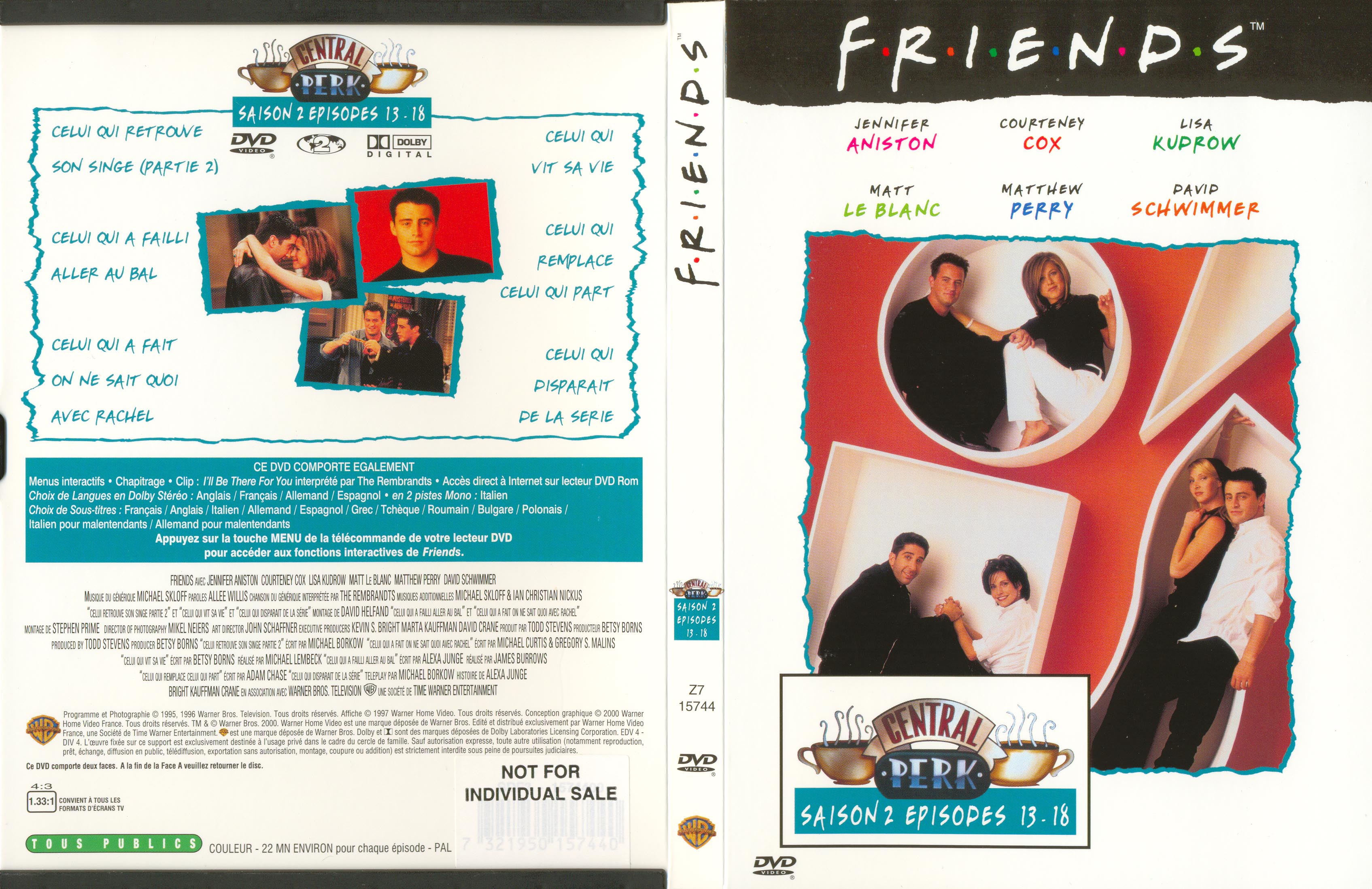 Jaquette DVD Friends saison 2 dvd 3