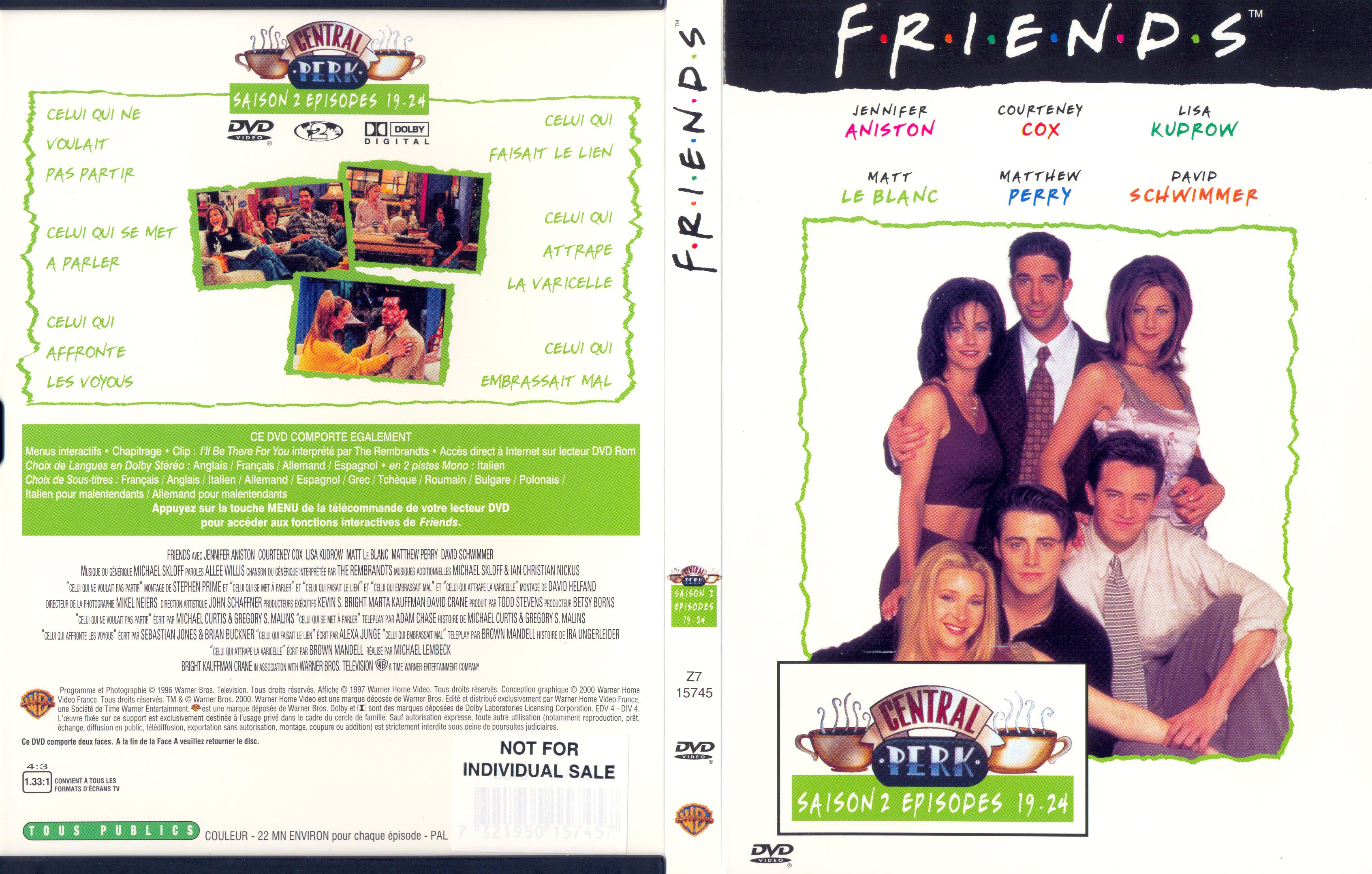 Jaquette DVD Friends saison 2 dvd 4