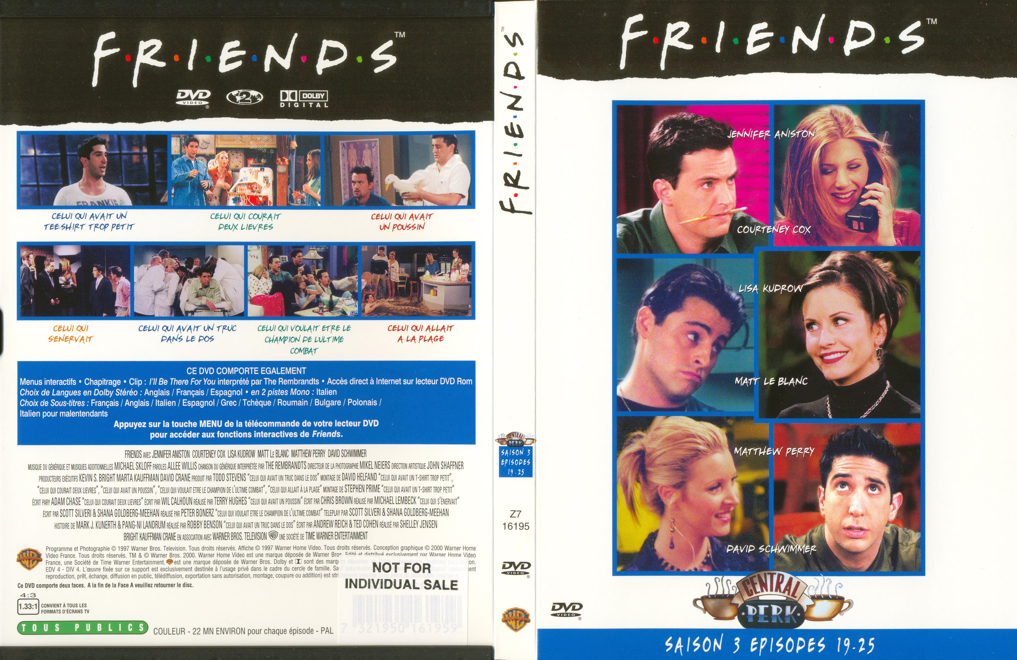 Jaquette DVD Friends saison 3 dvd 4
