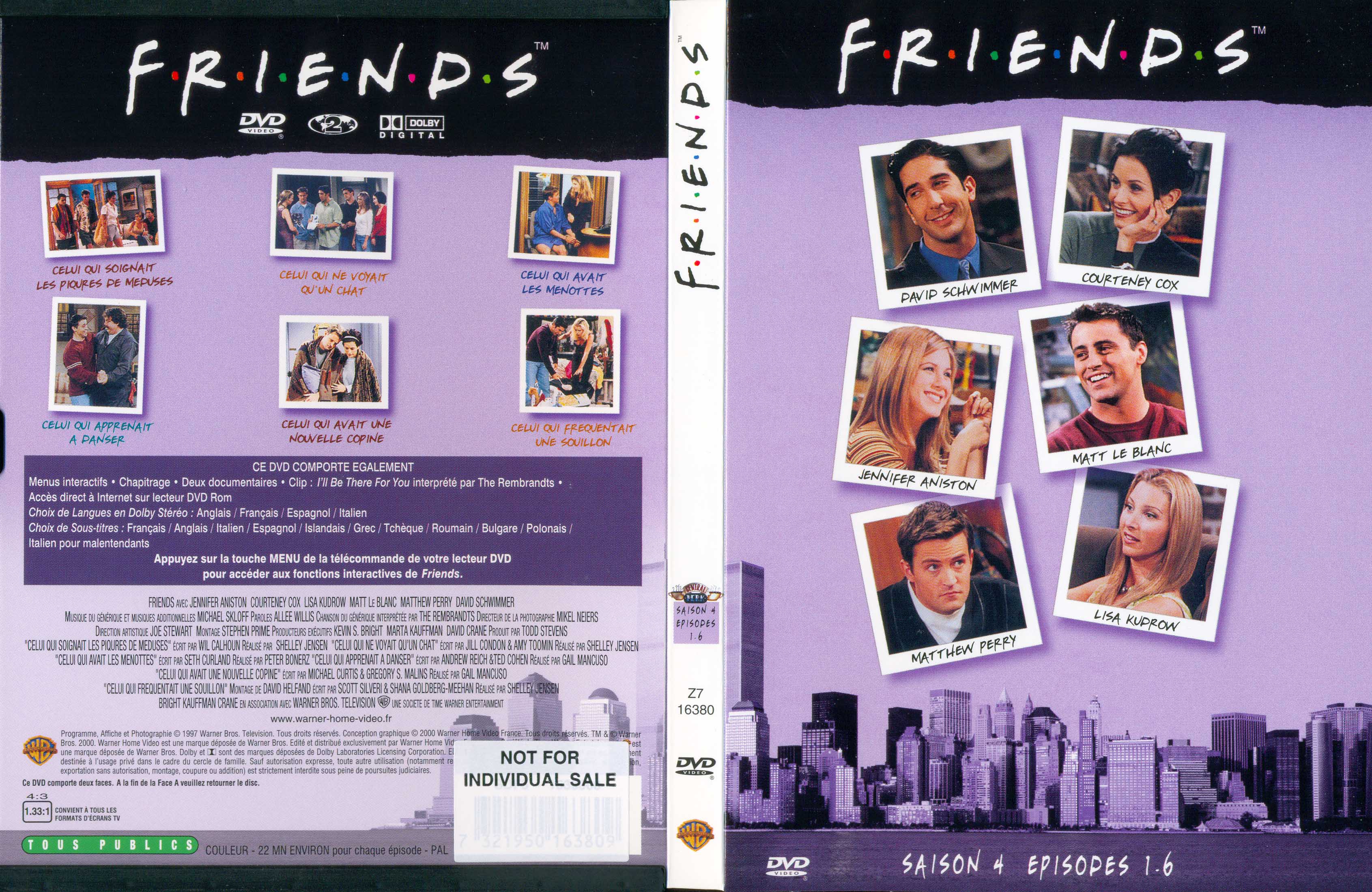 Jaquette DVD Friends saison 4 dvd 1
