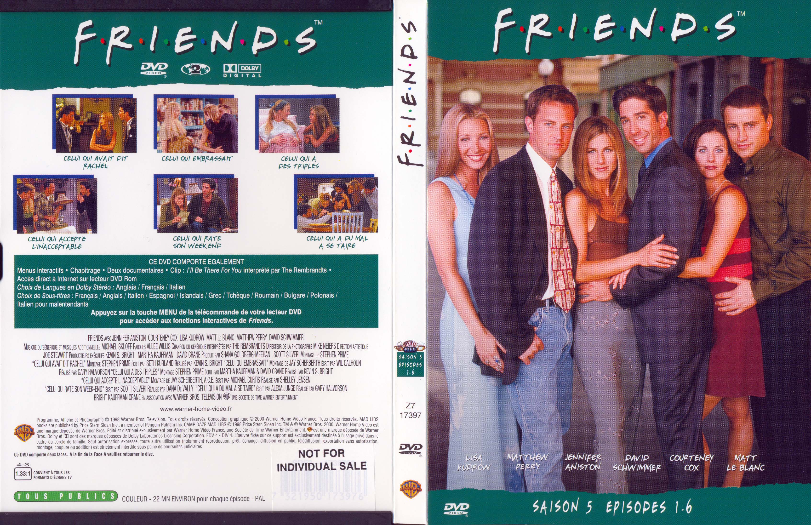 Jaquette DVD Friends saison 5 dvd 1