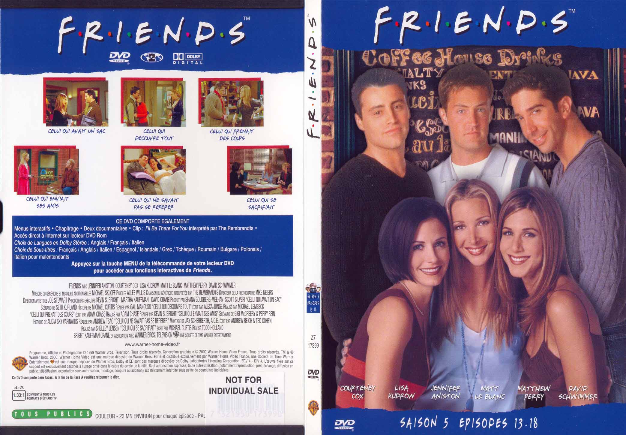 Jaquette DVD Friends saison 5 dvd 3 - SLIM