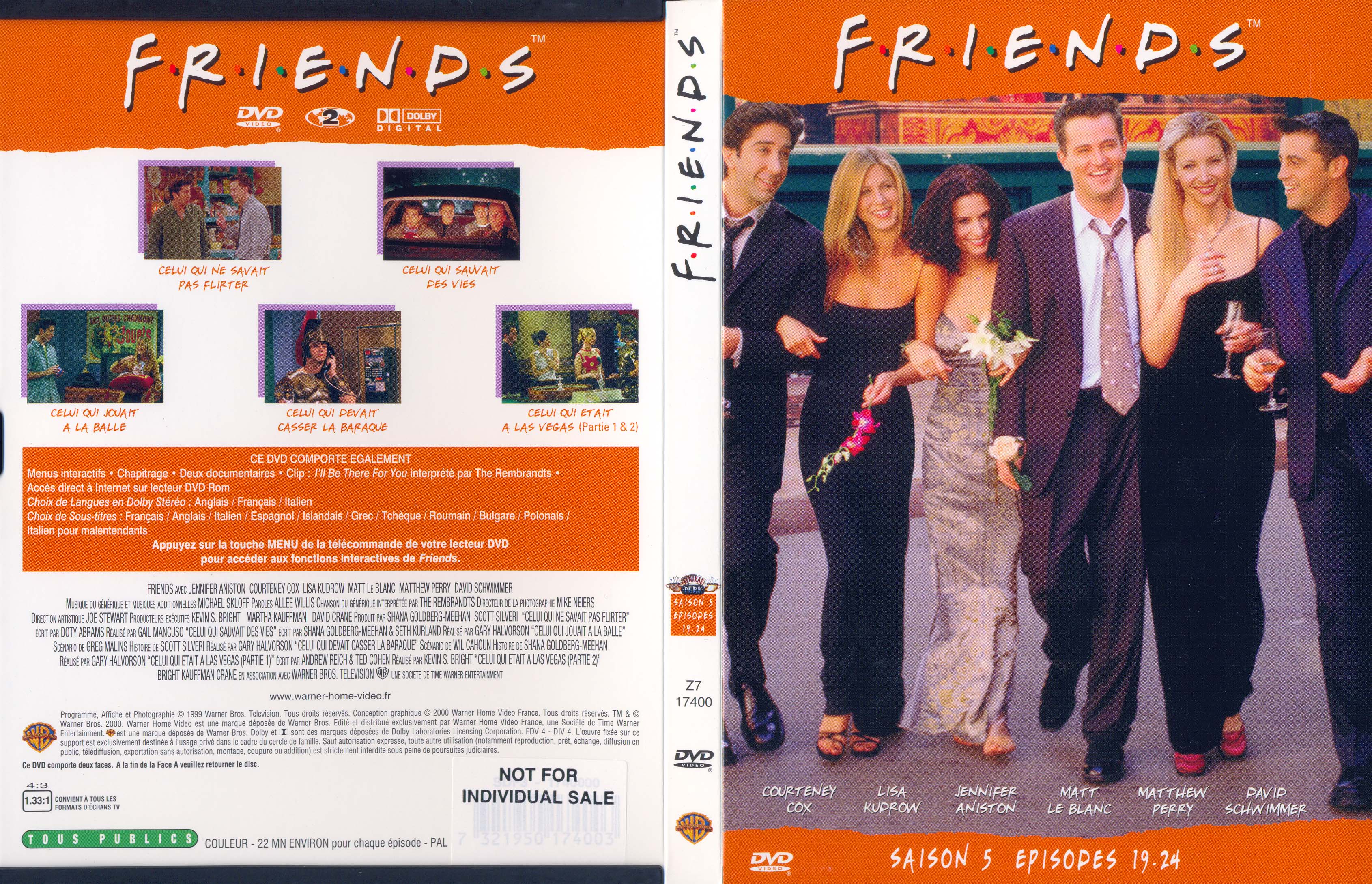 Jaquette DVD Friends saison 5 dvd 4
