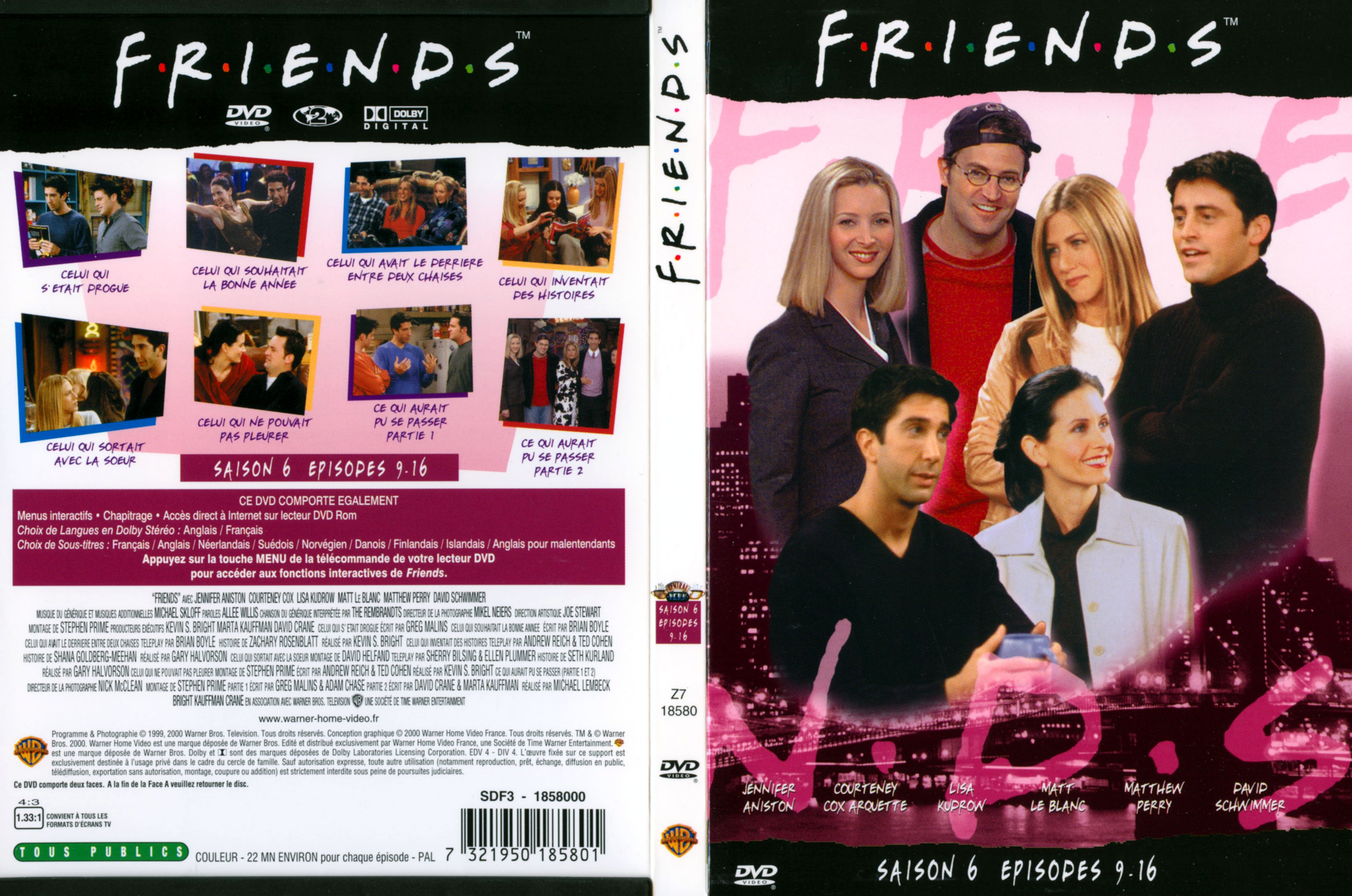 Jaquette DVD Friends saison 6 dvd 2