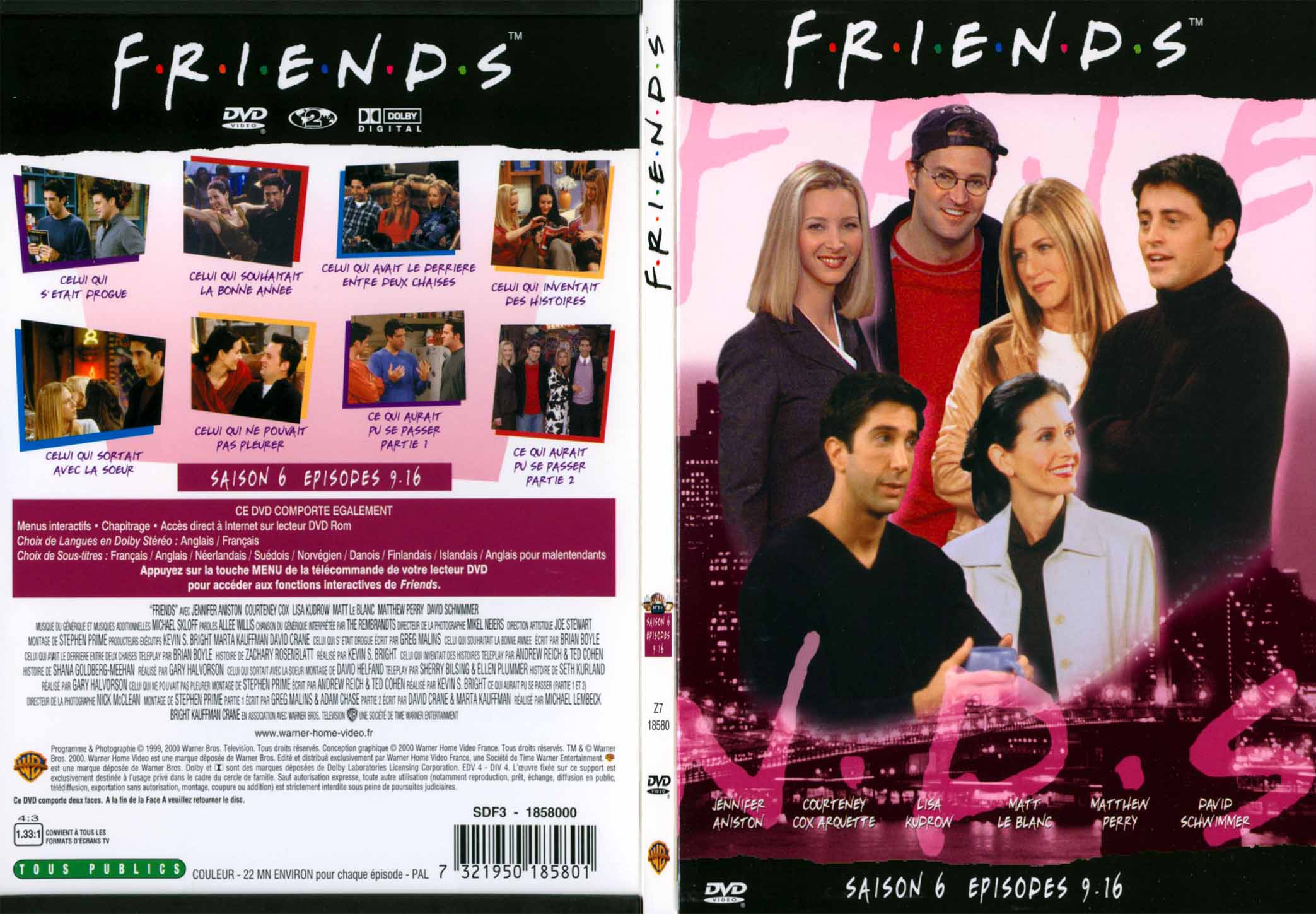 Jaquette DVD Friends saison 6 dvd 2 - SLIM