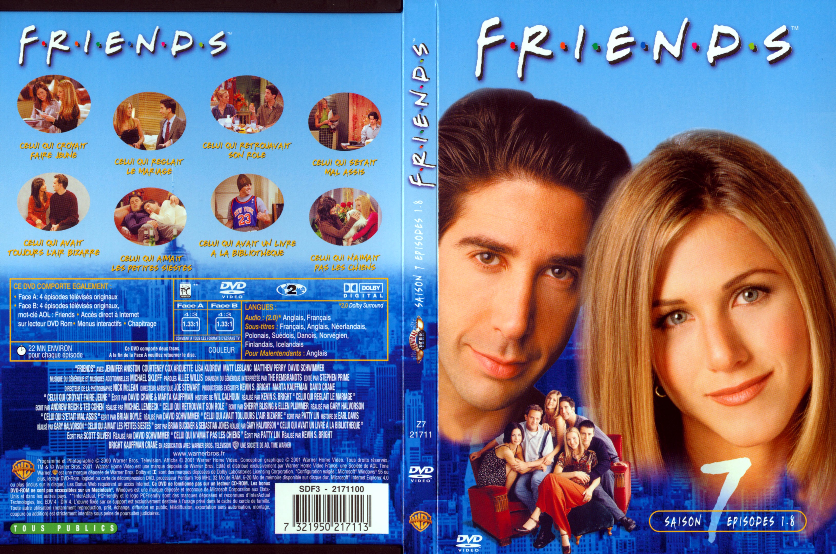 Jaquette DVD Friends saison 7 dvd 1