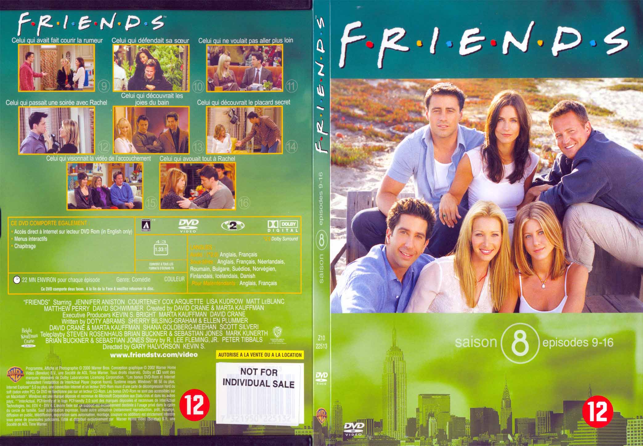 Jaquette DVD Friends saison 8 dvd 2 - SLIM