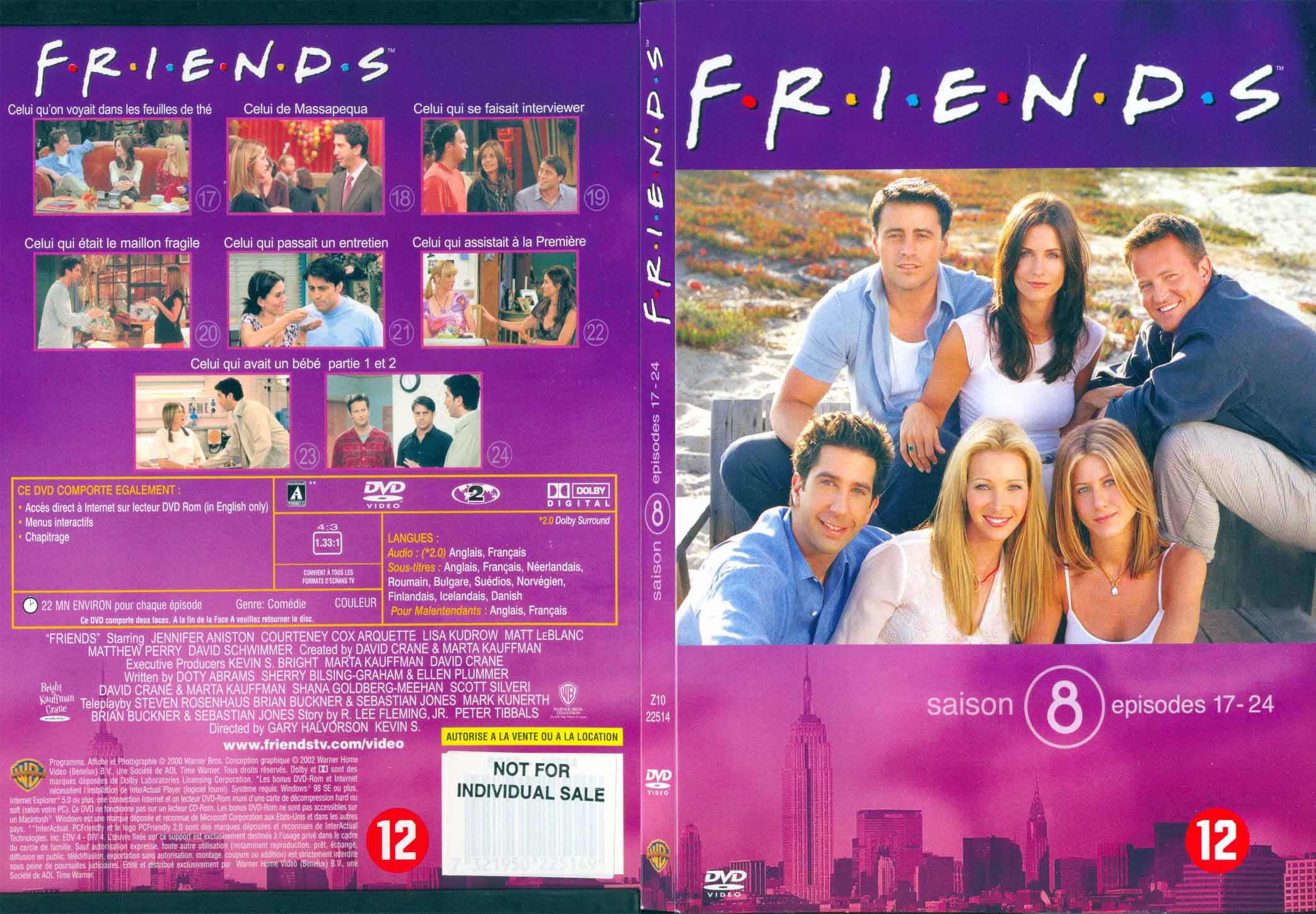 Jaquette DVD Friends saison 8 dvd 3 - SLIM