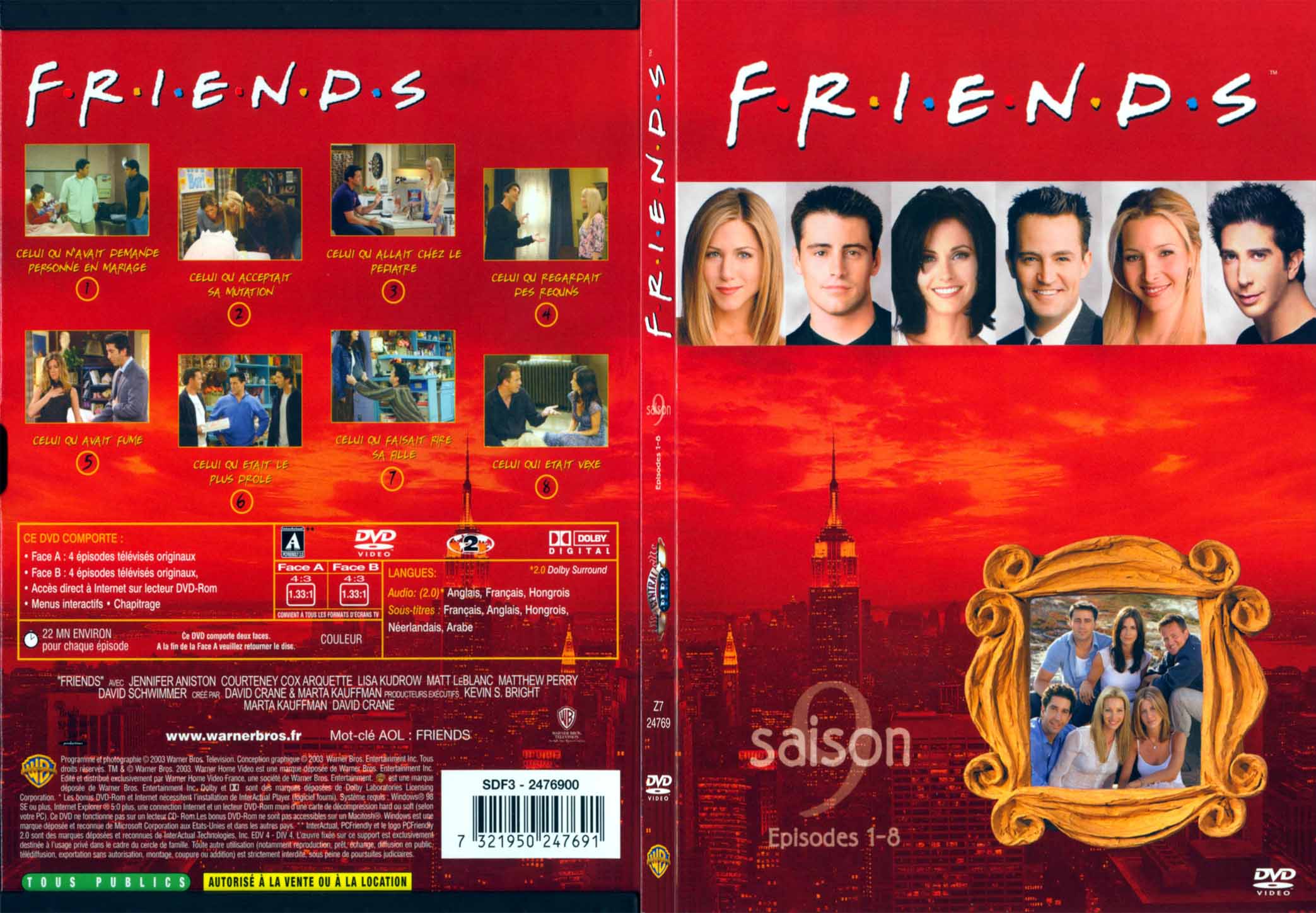 Jaquette DVD Friends saison 9 dvd 1 - SLIM