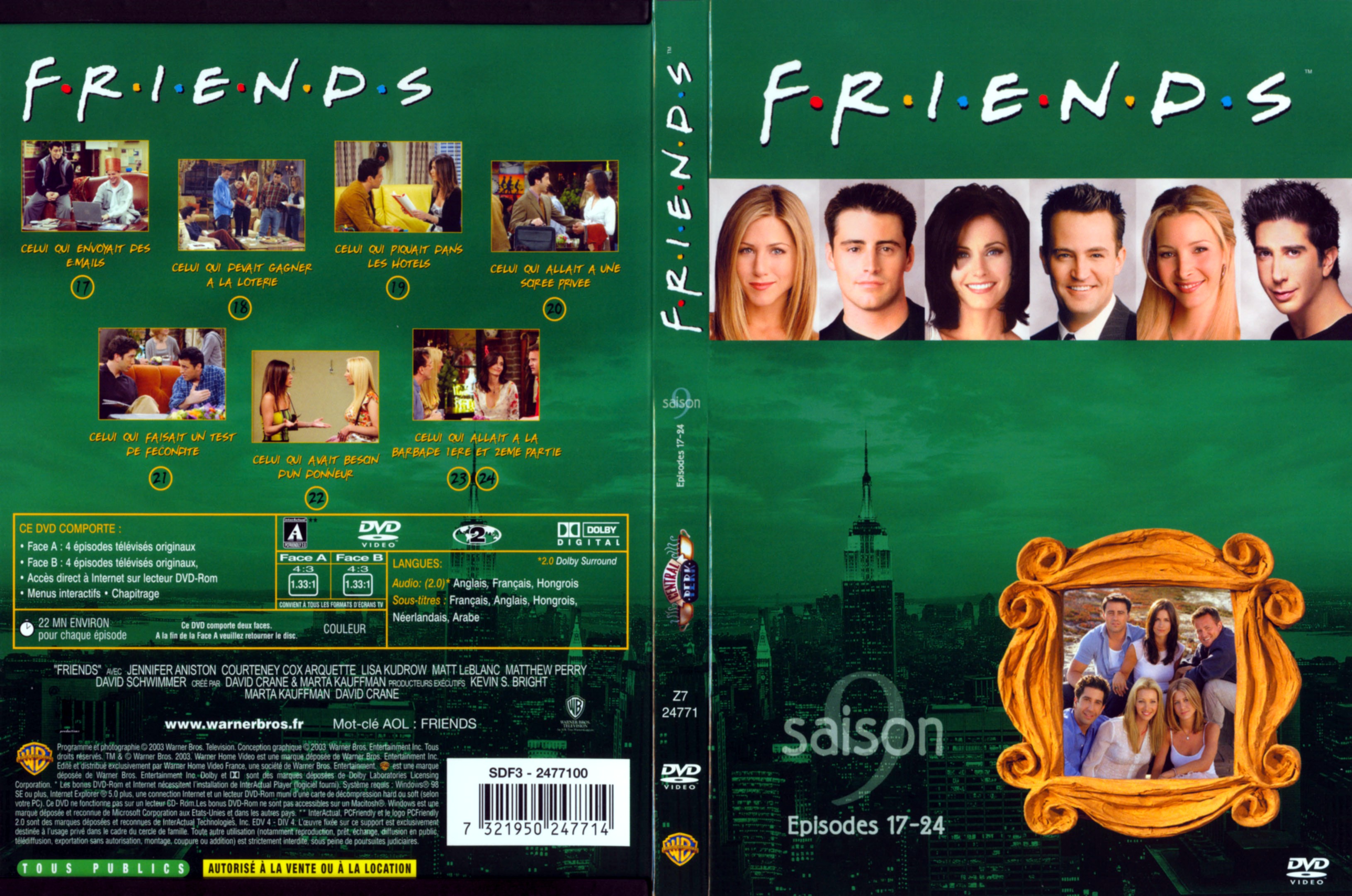 Jaquette DVD Friends saison 9 dvd 3