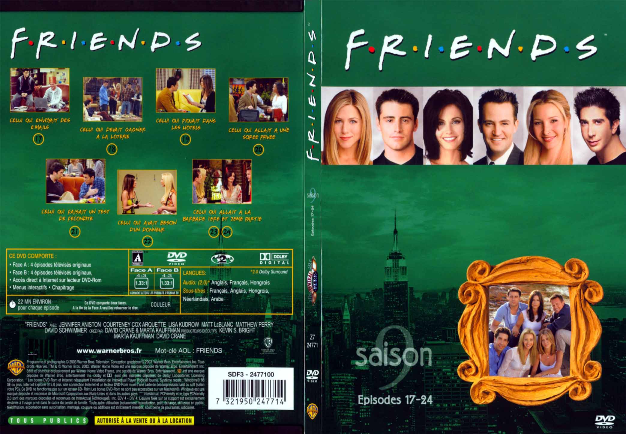 Jaquette DVD Friends saison 9 dvd 3 - SLIM