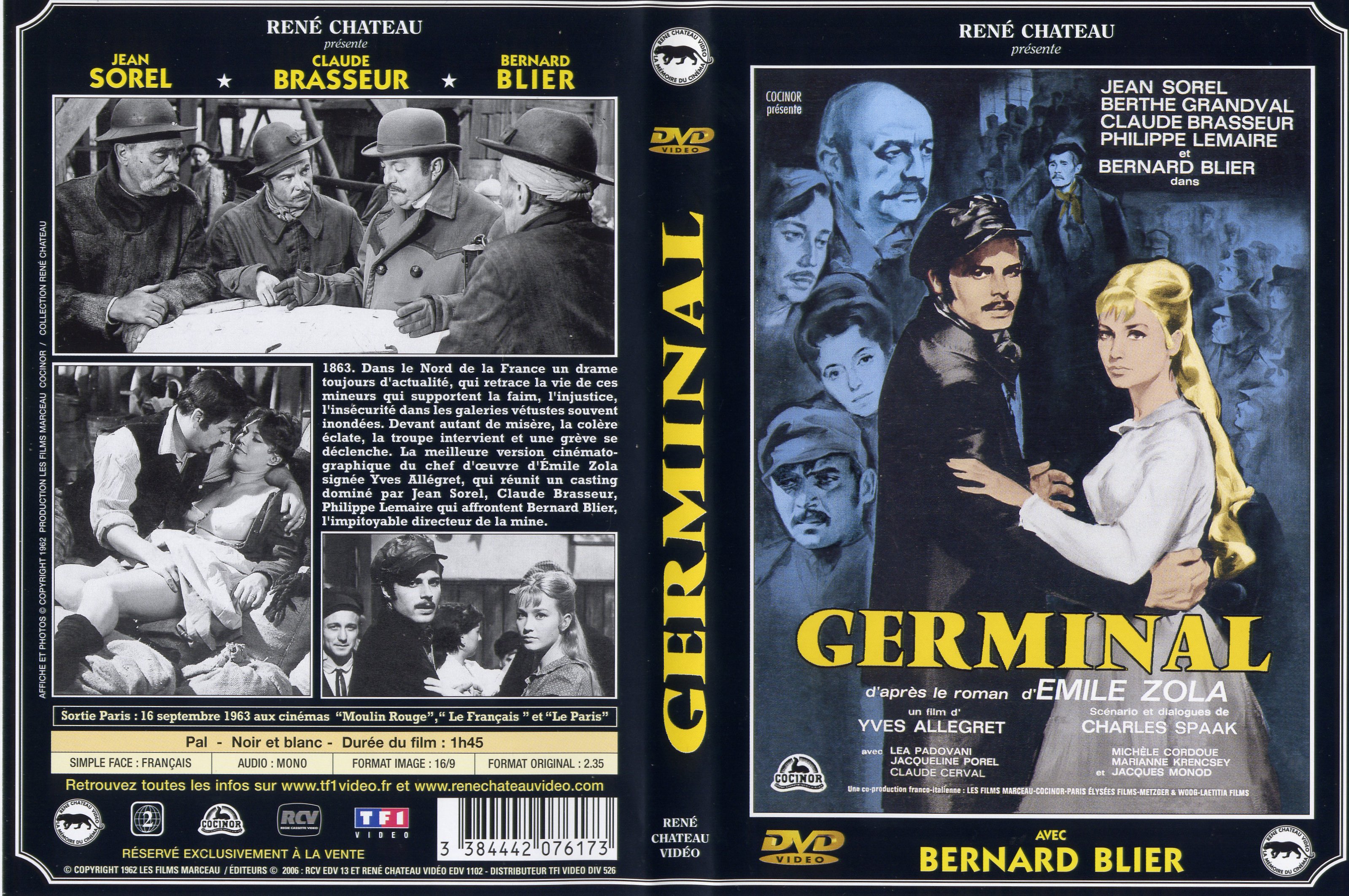 Jaquette DVD Germinal (1962)