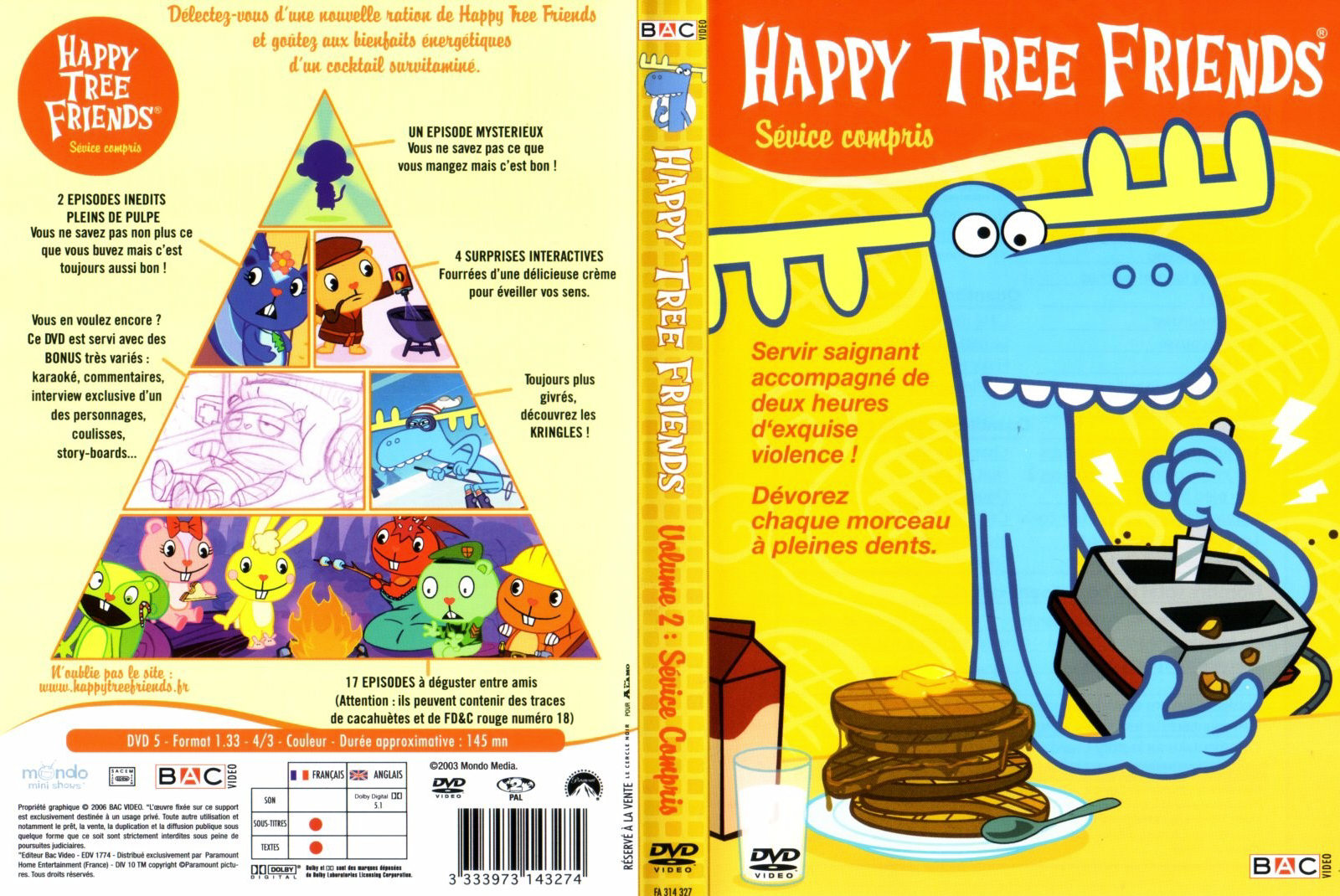 Jaquette DVD Happy tree friends vol 2