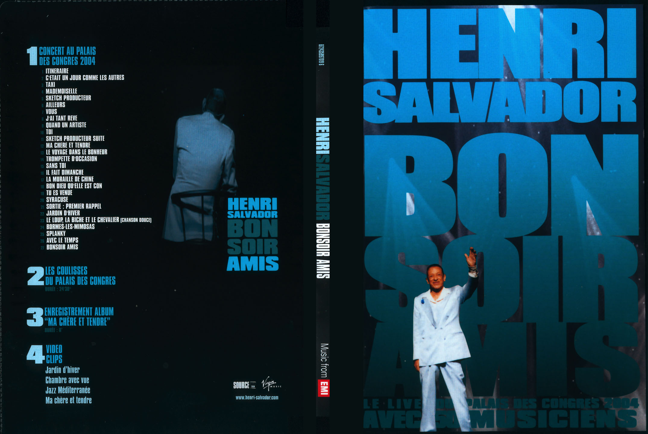 Jaquette DVD Henri Salvador bonsoir amis