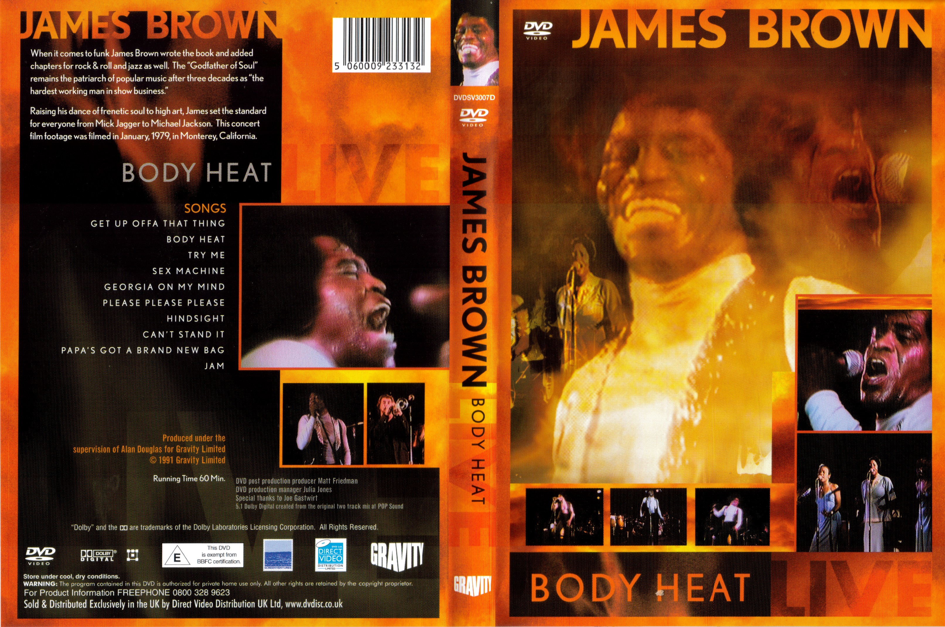 Jaquette DVD James Brown Body Heat