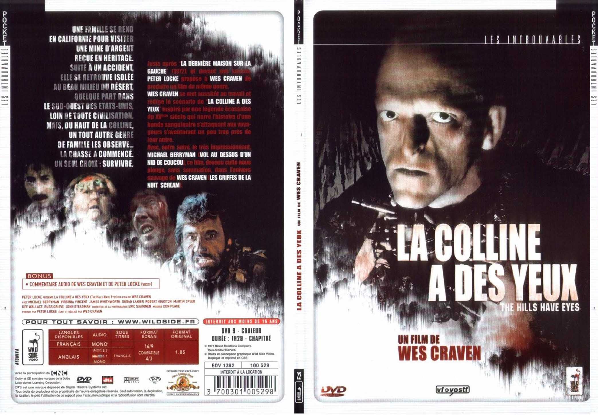 Jaquette DVD La colline a des yeux - SLIM