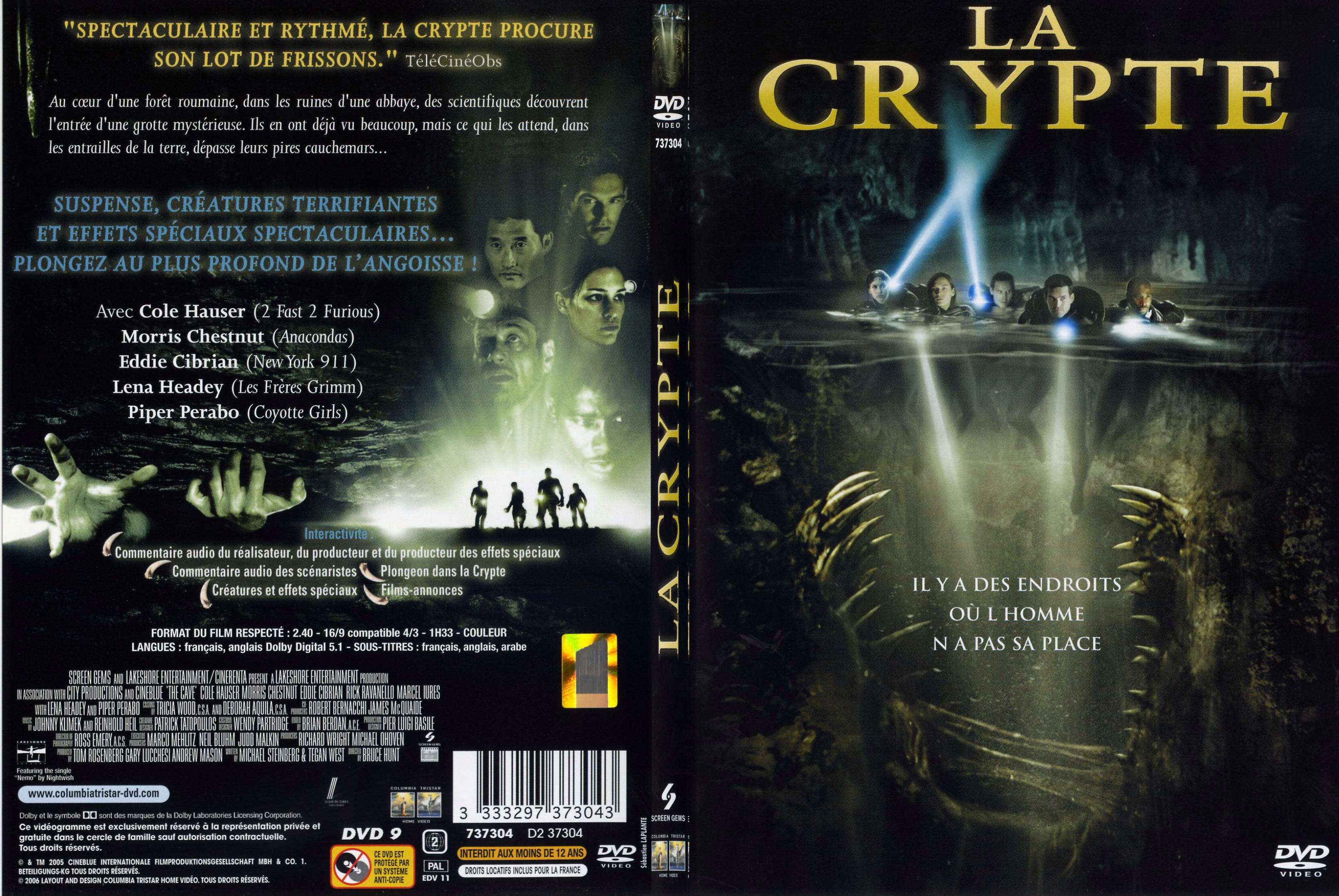 Jaquette DVD La crypte - SLIM