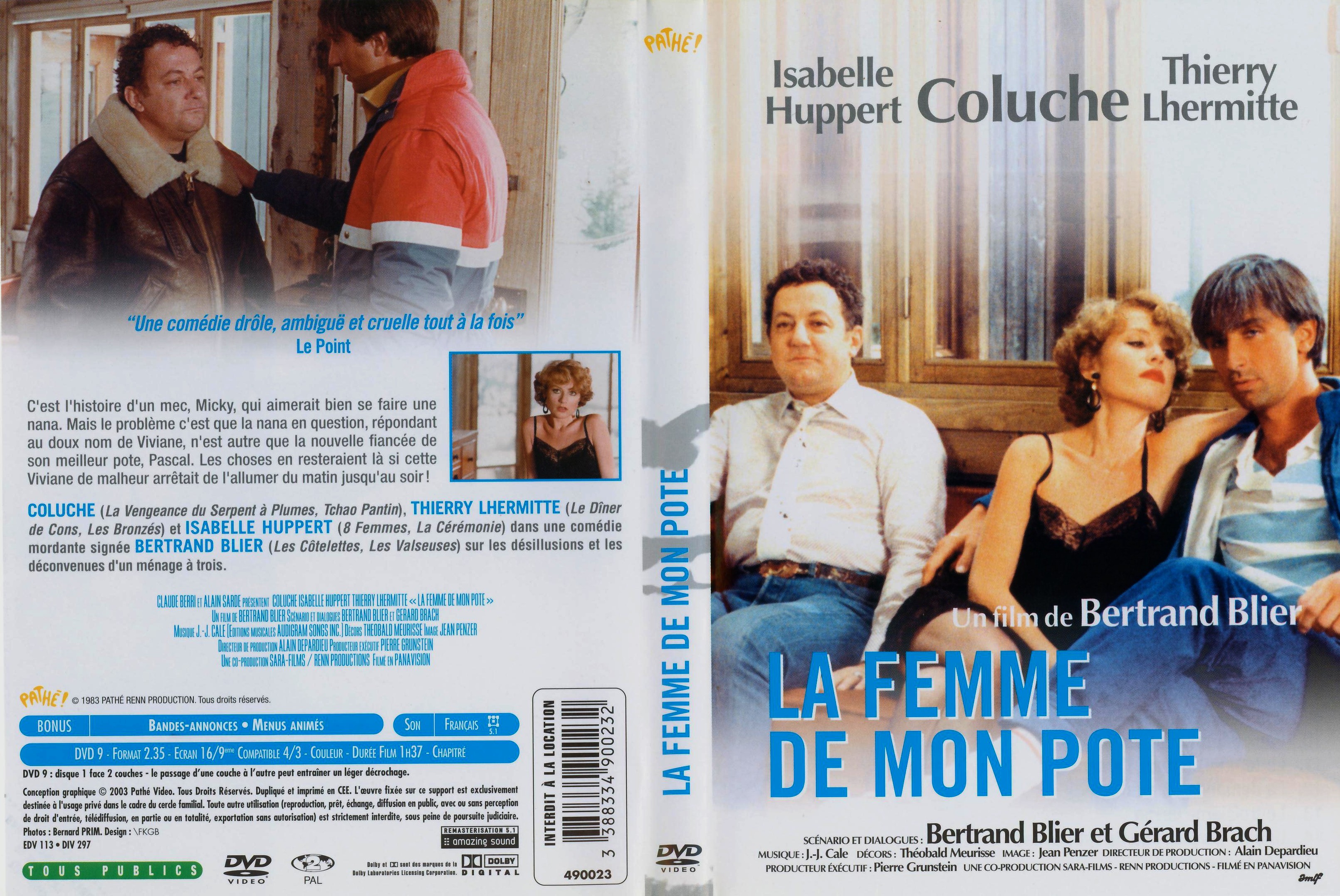 Jaquette DVD La femme de mon pote v2