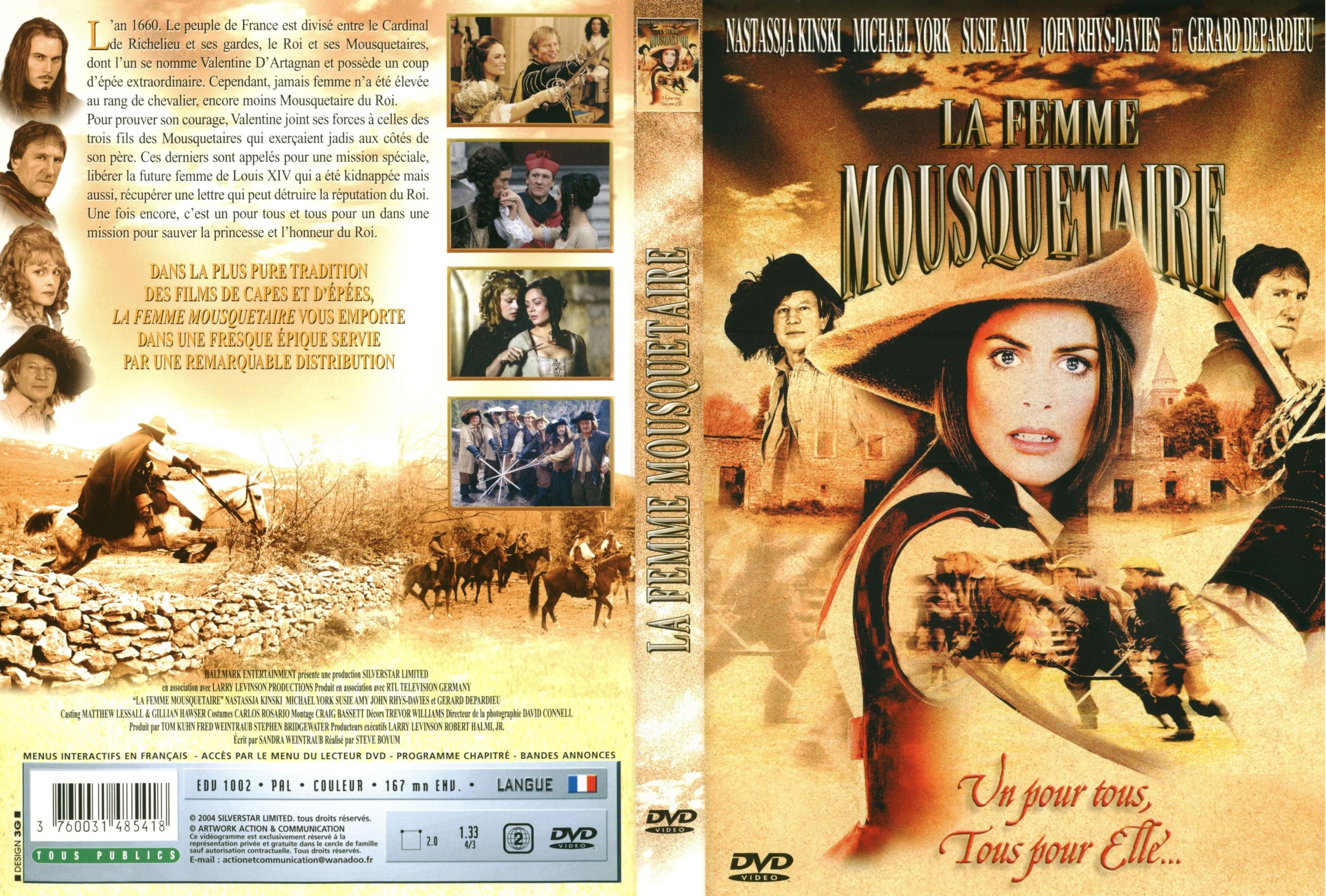 Jaquette DVD La femme mousquetaire