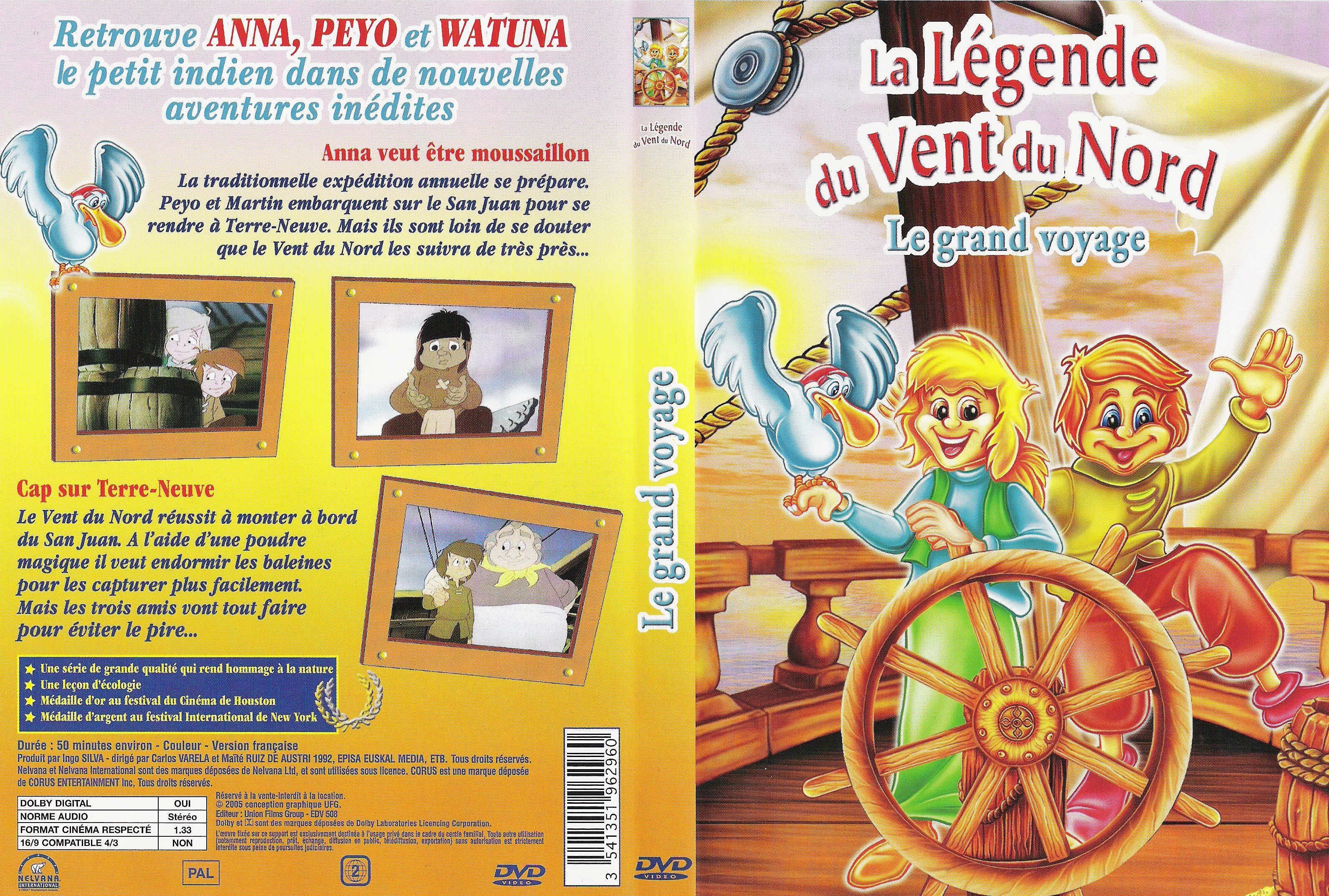 Jaquette DVD La lgende du vent du nord