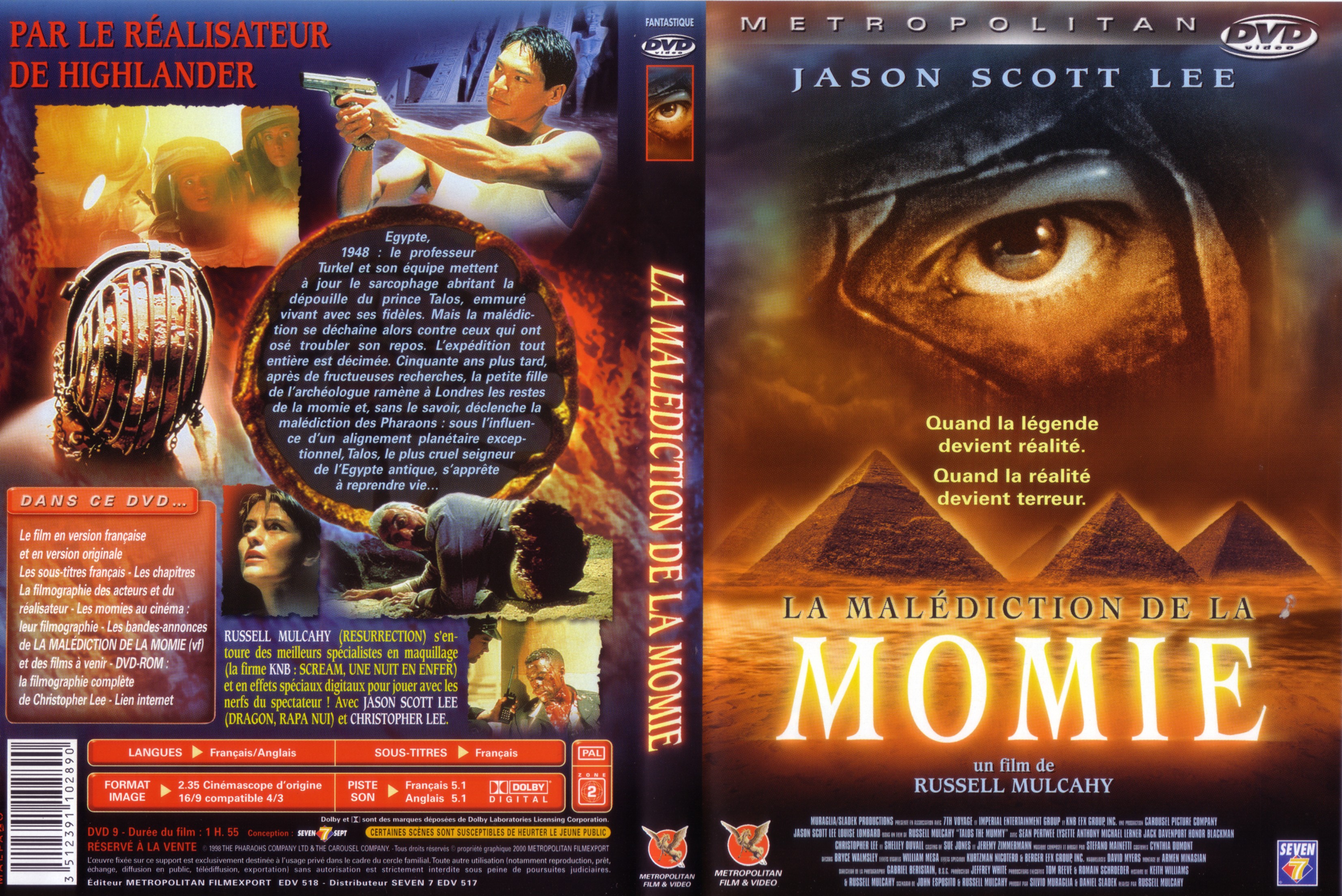 Jaquette DVD La maldiction de la momie