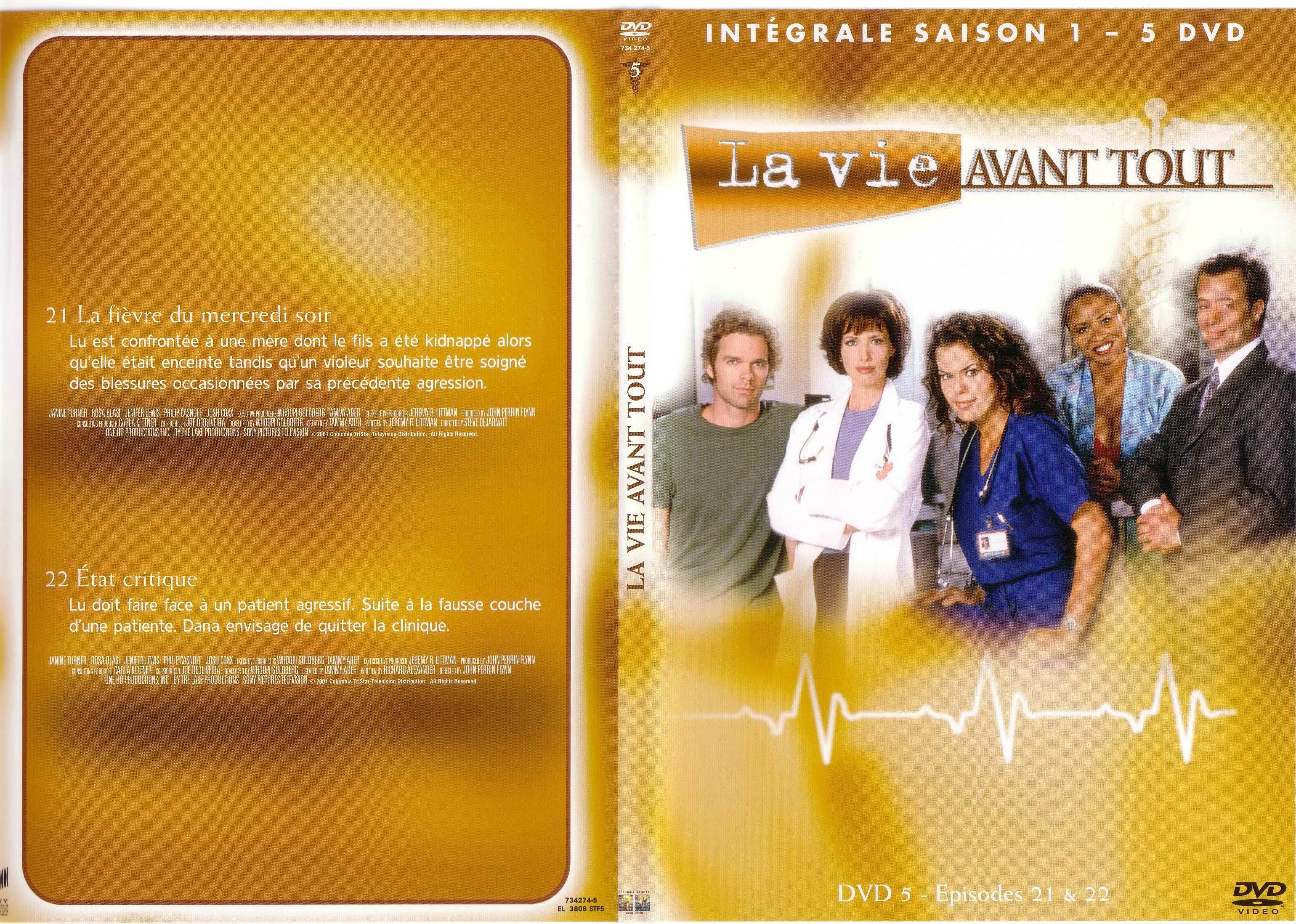 Jaquette DVD La vie avant tout Saison 1 vol 5