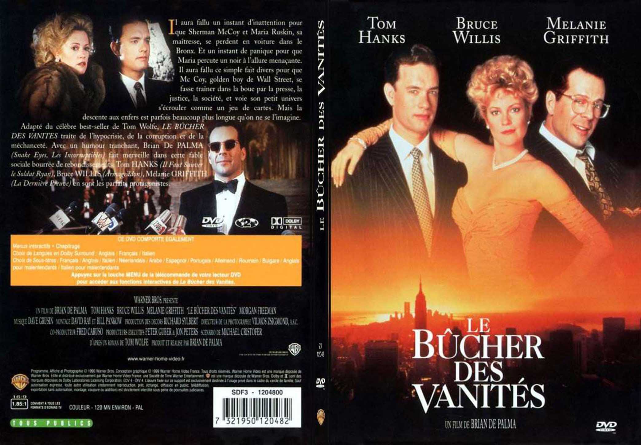 Jaquette DVD Le bucher des vanits - SLIM