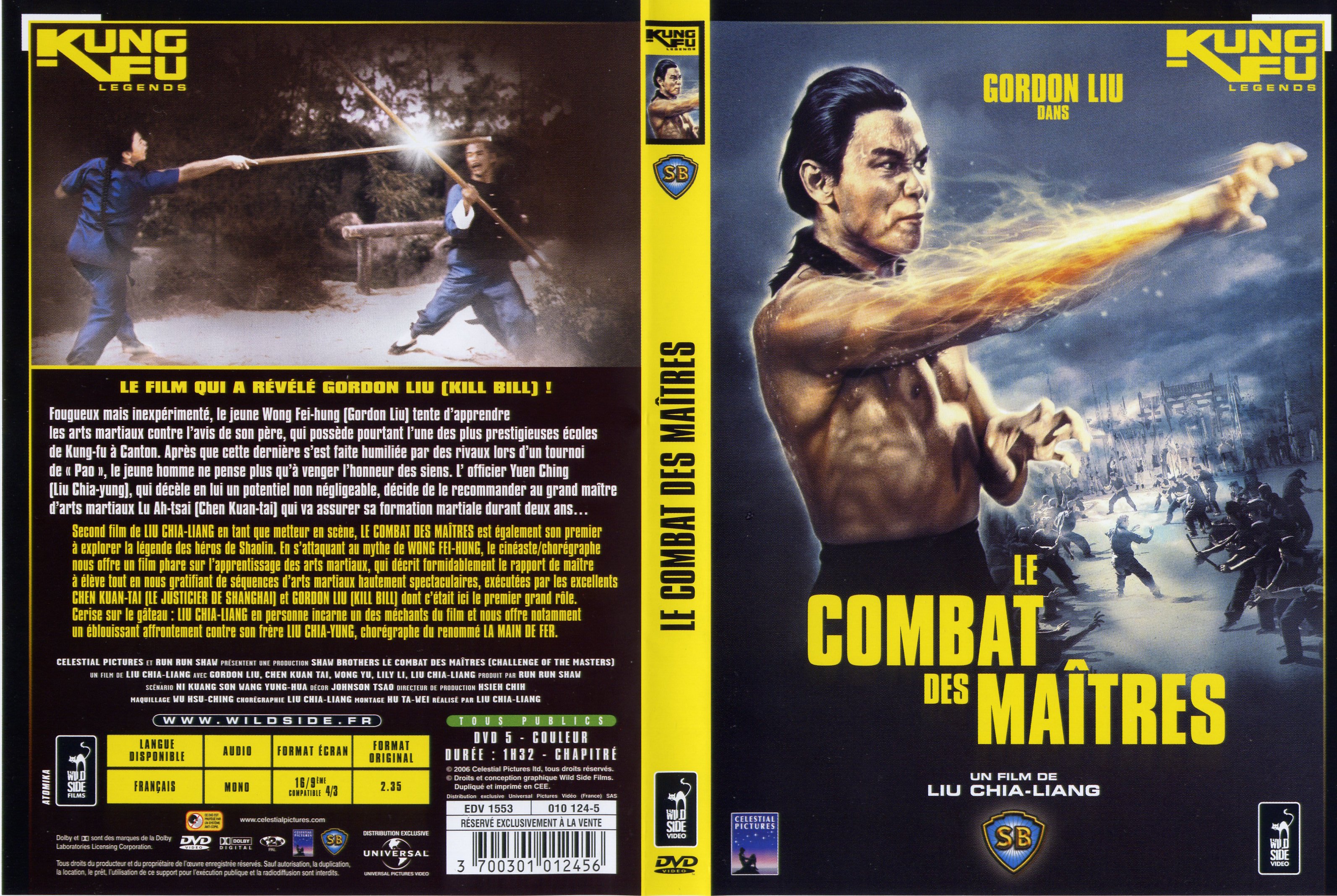 Jaquette DVD Le combat des maitres