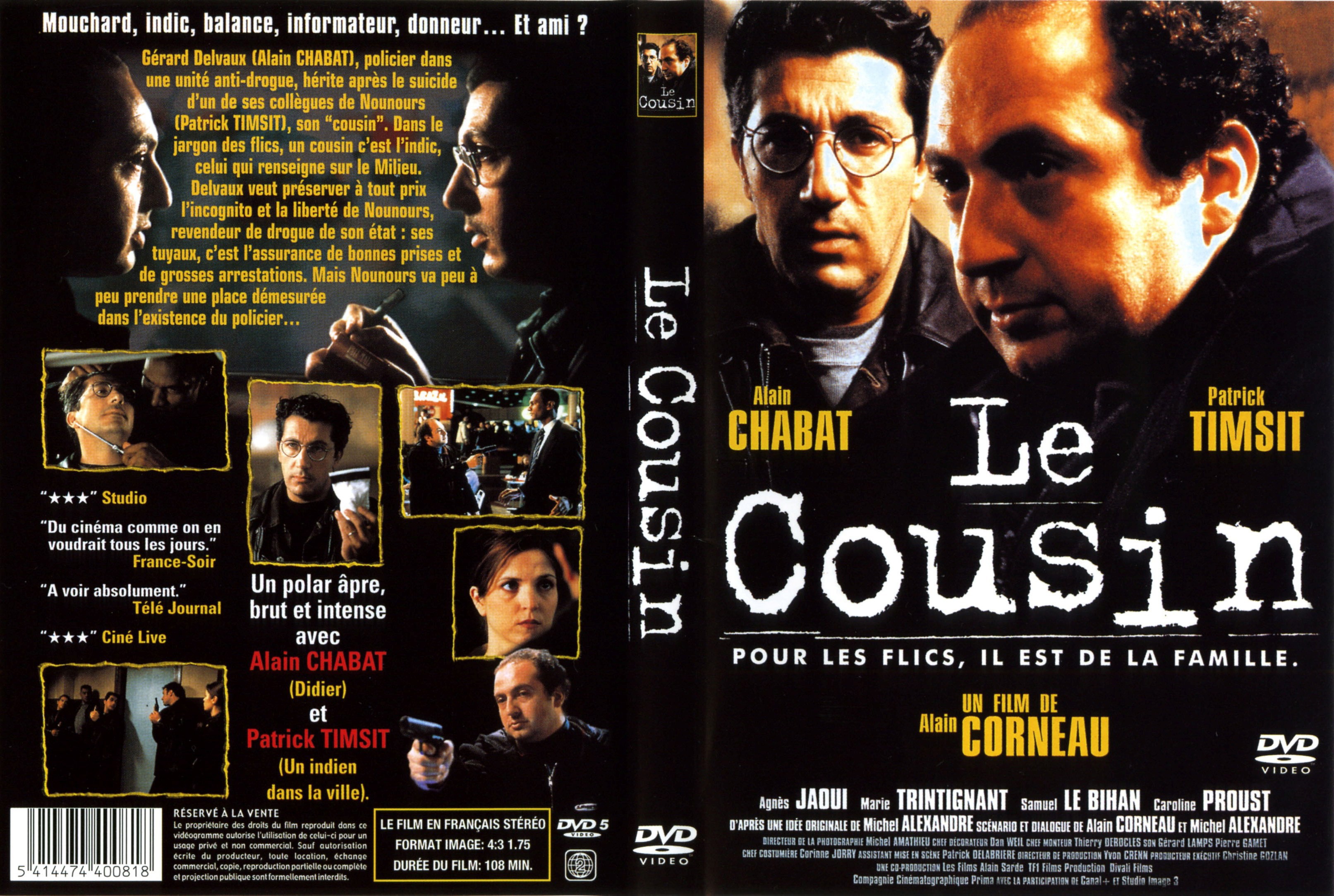 Jaquette DVD Le cousin