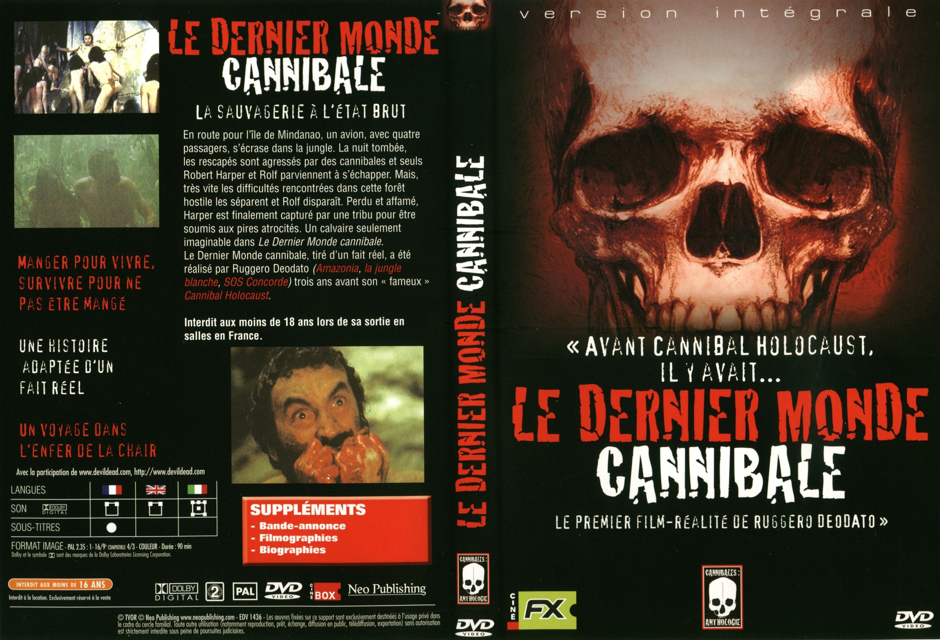 Jaquette DVD Le dernier monde cannibale