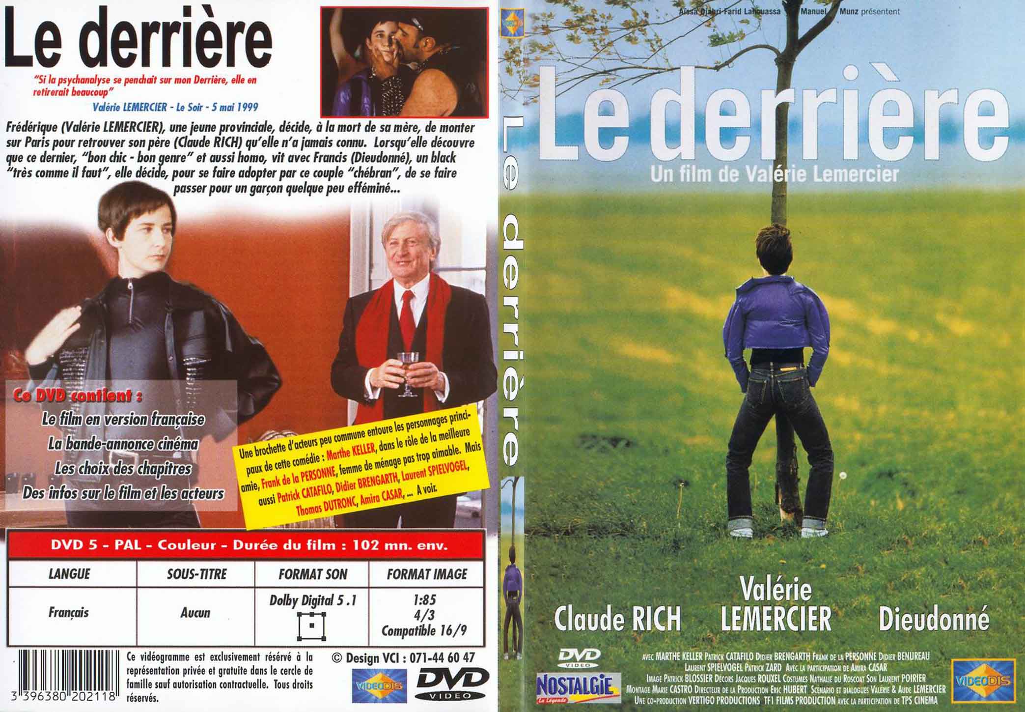 Jaquette DVD Le derrire - SLIM