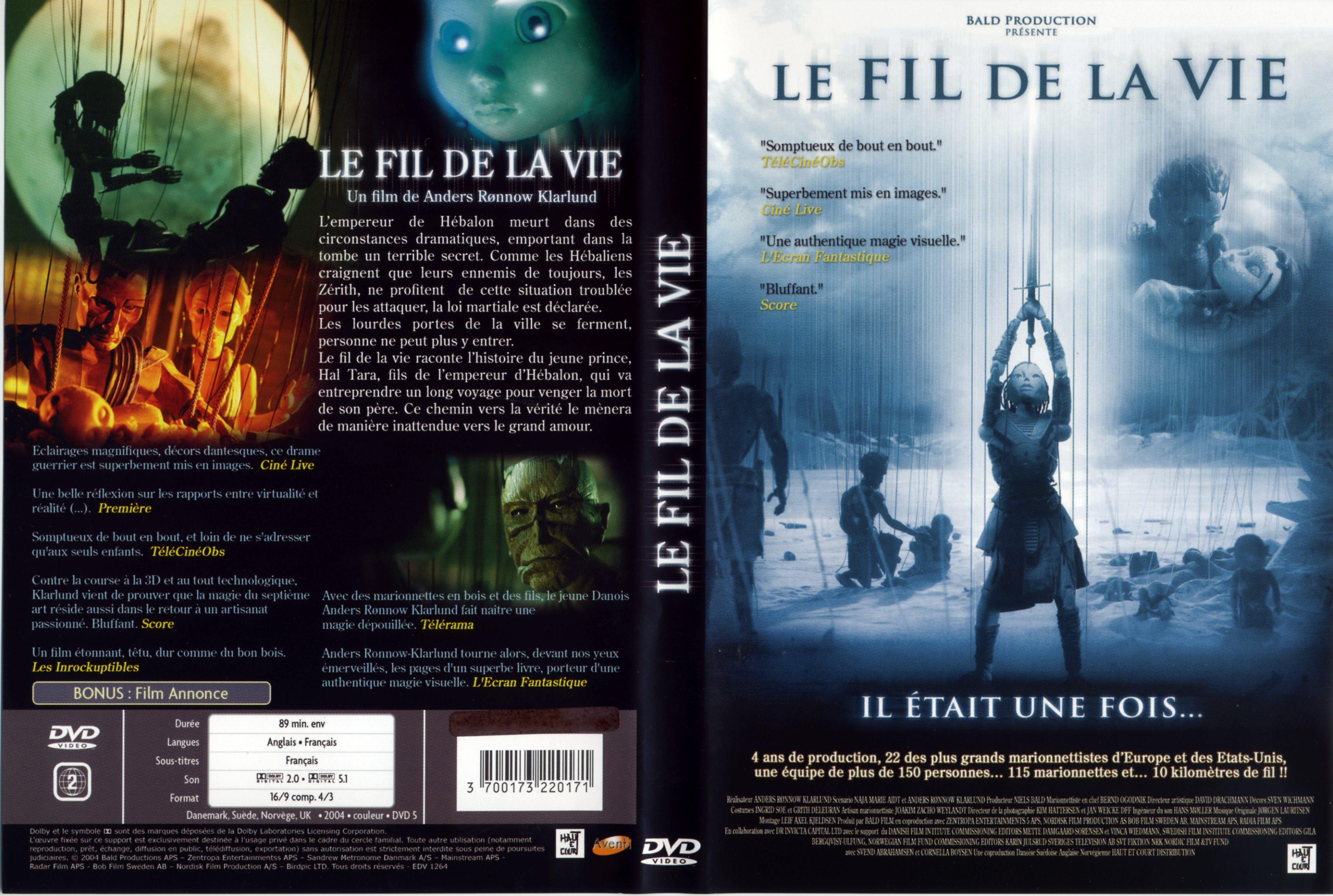 Jaquette DVD Le fil de la vie