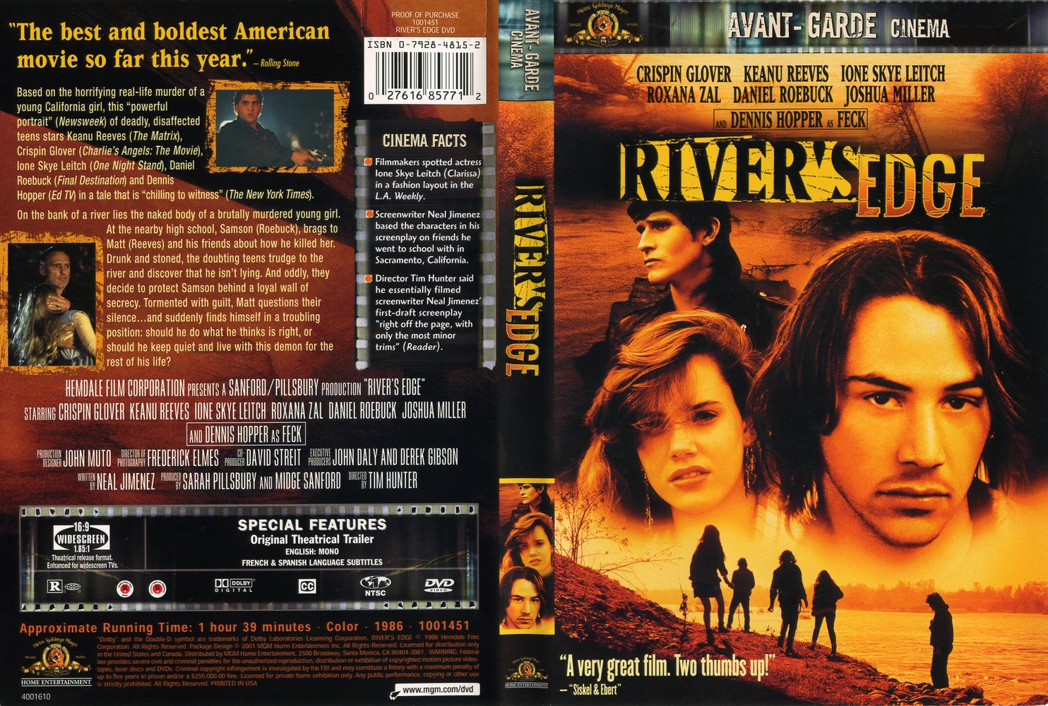 Jaquette DVD Le fleuve de la mort Zone 1