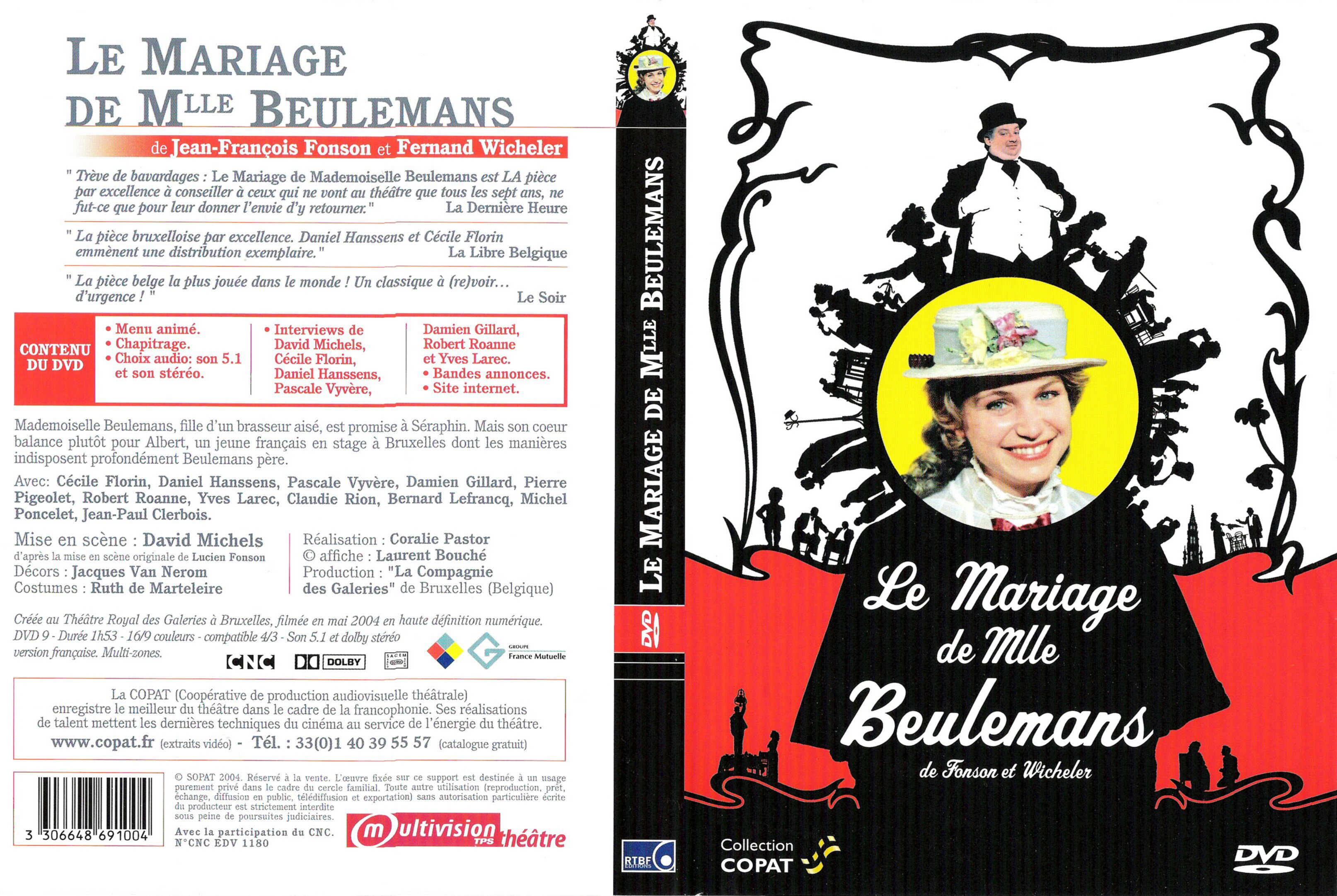 Jaquette DVD Le mariage de Mlle Beulemans