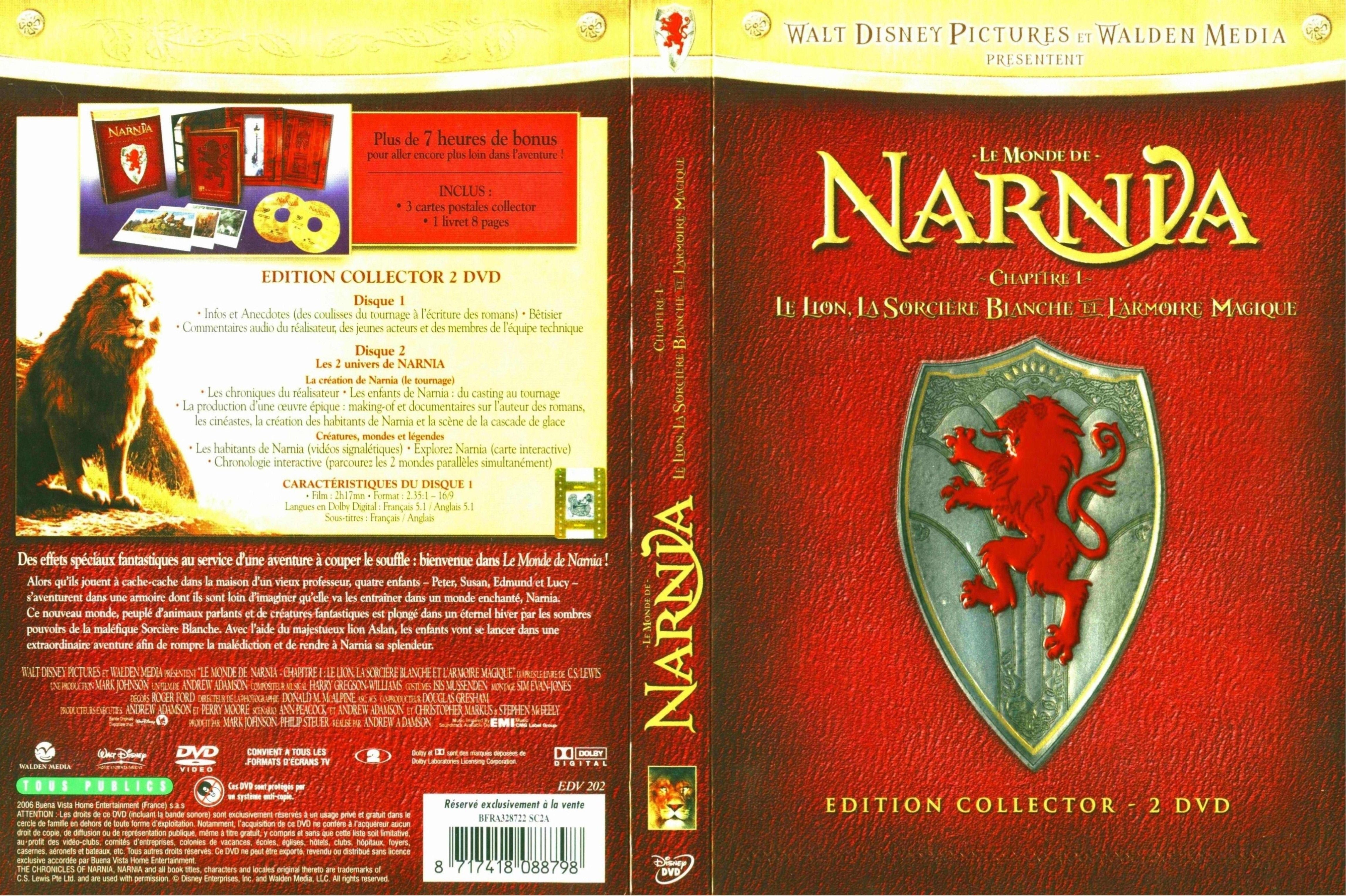 Jaquette DVD Le monde de narnia chapitre 1 v4