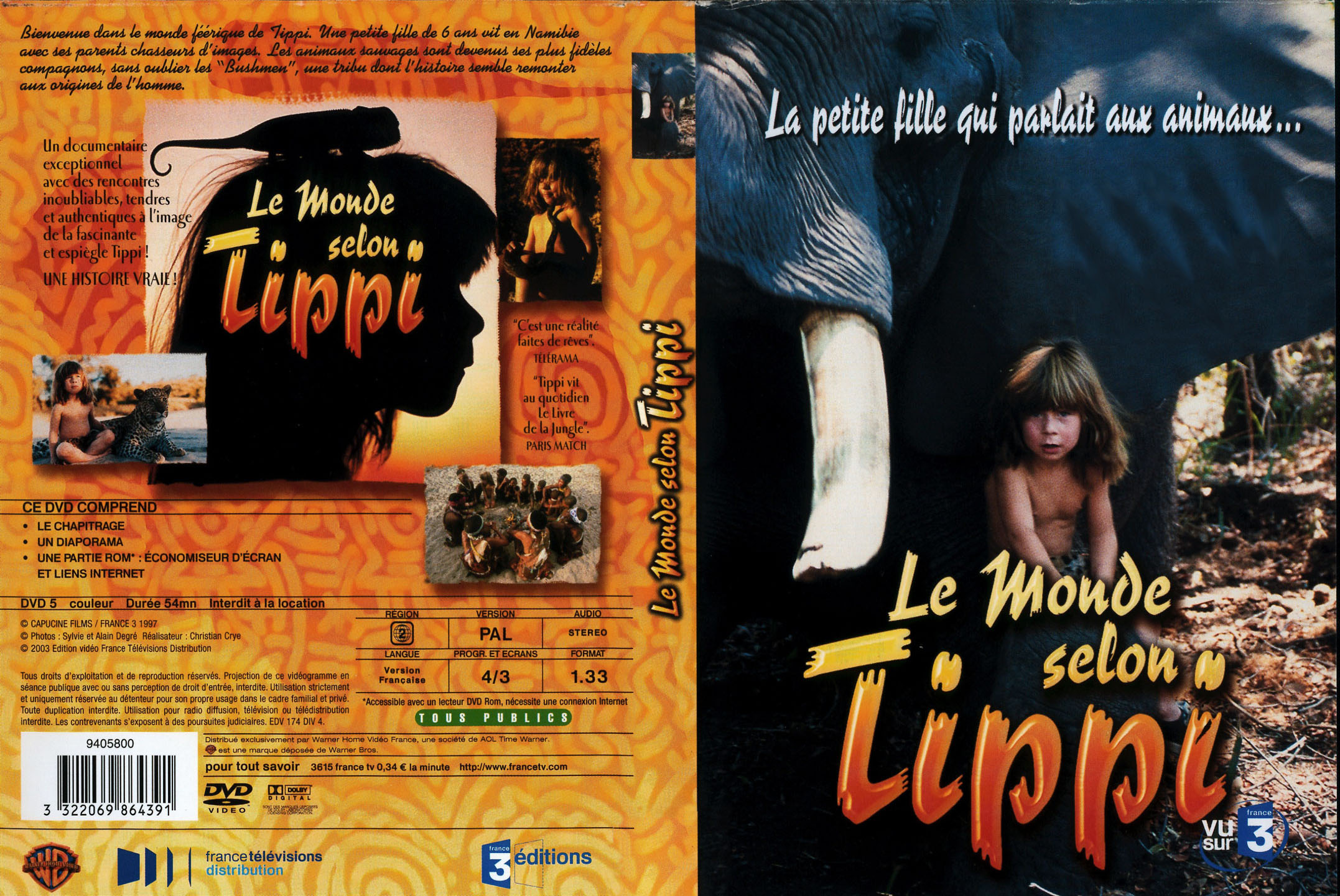 Jaquette DVD Le monde selon Tippi