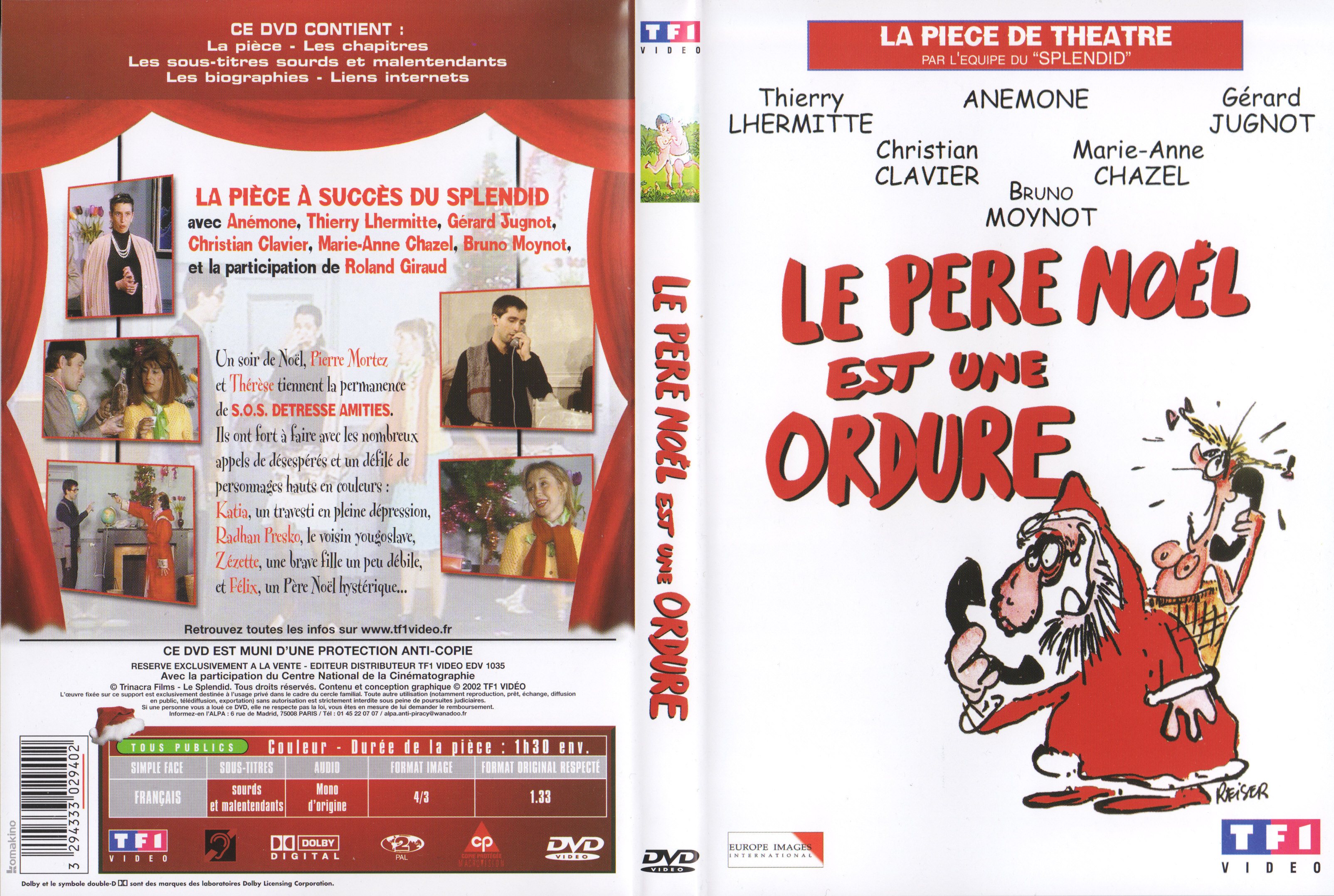 Jaquette DVD Le pere Noel est une ordure - La piece