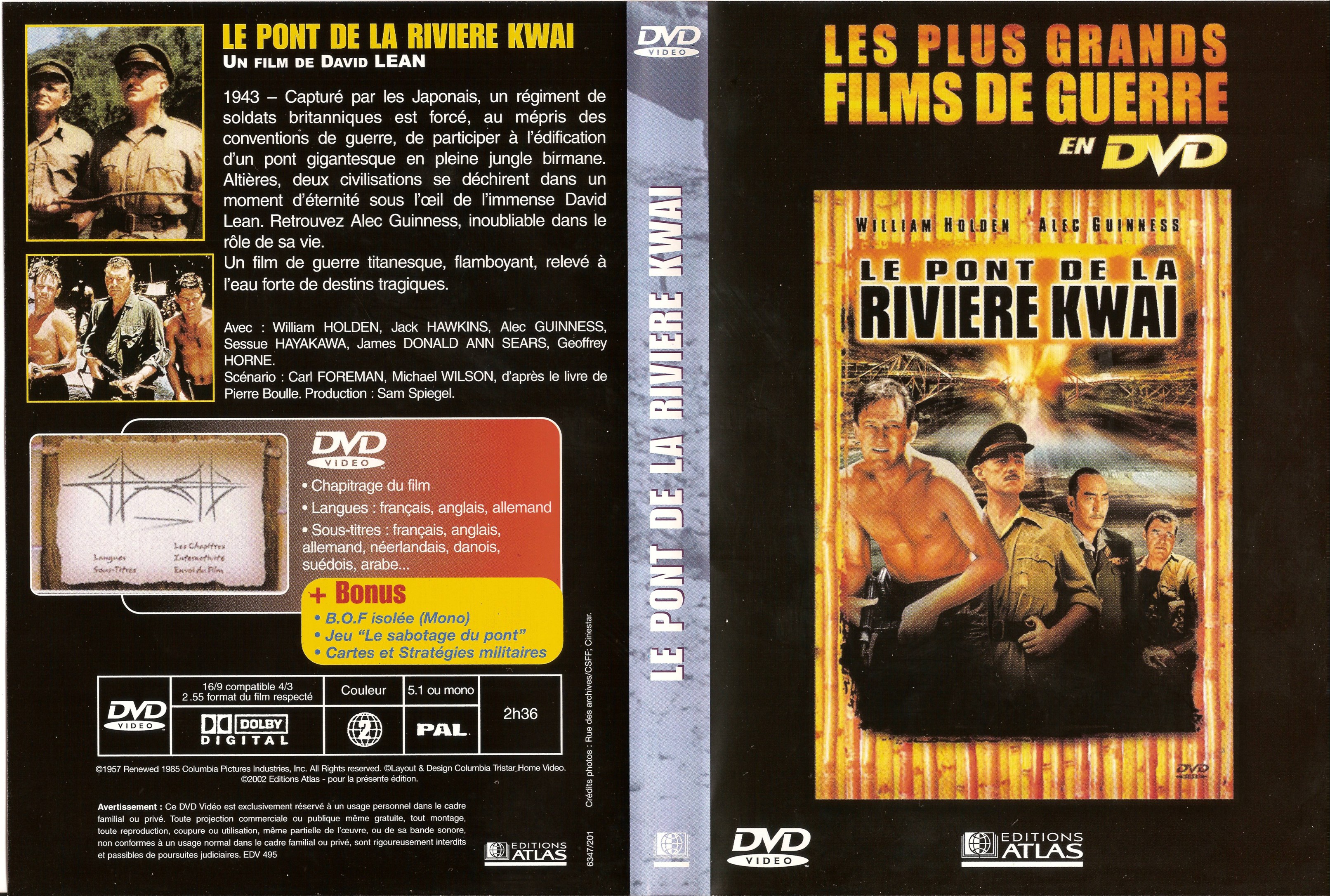 Jaquette DVD Le pont de la rivire Kwai