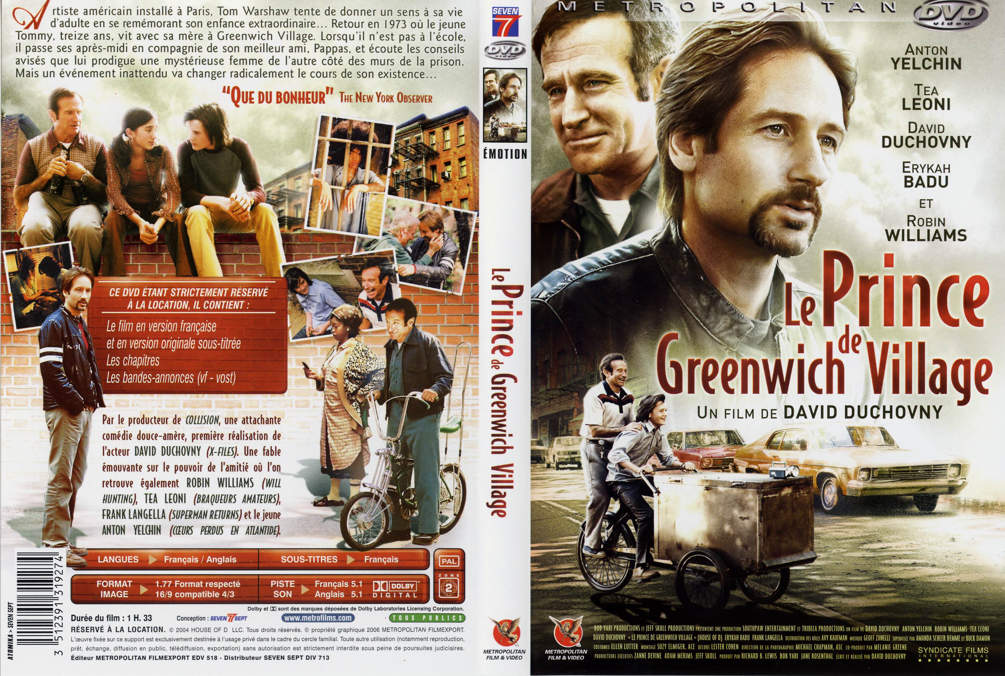 Jaquette DVD Le prince de greenwich village