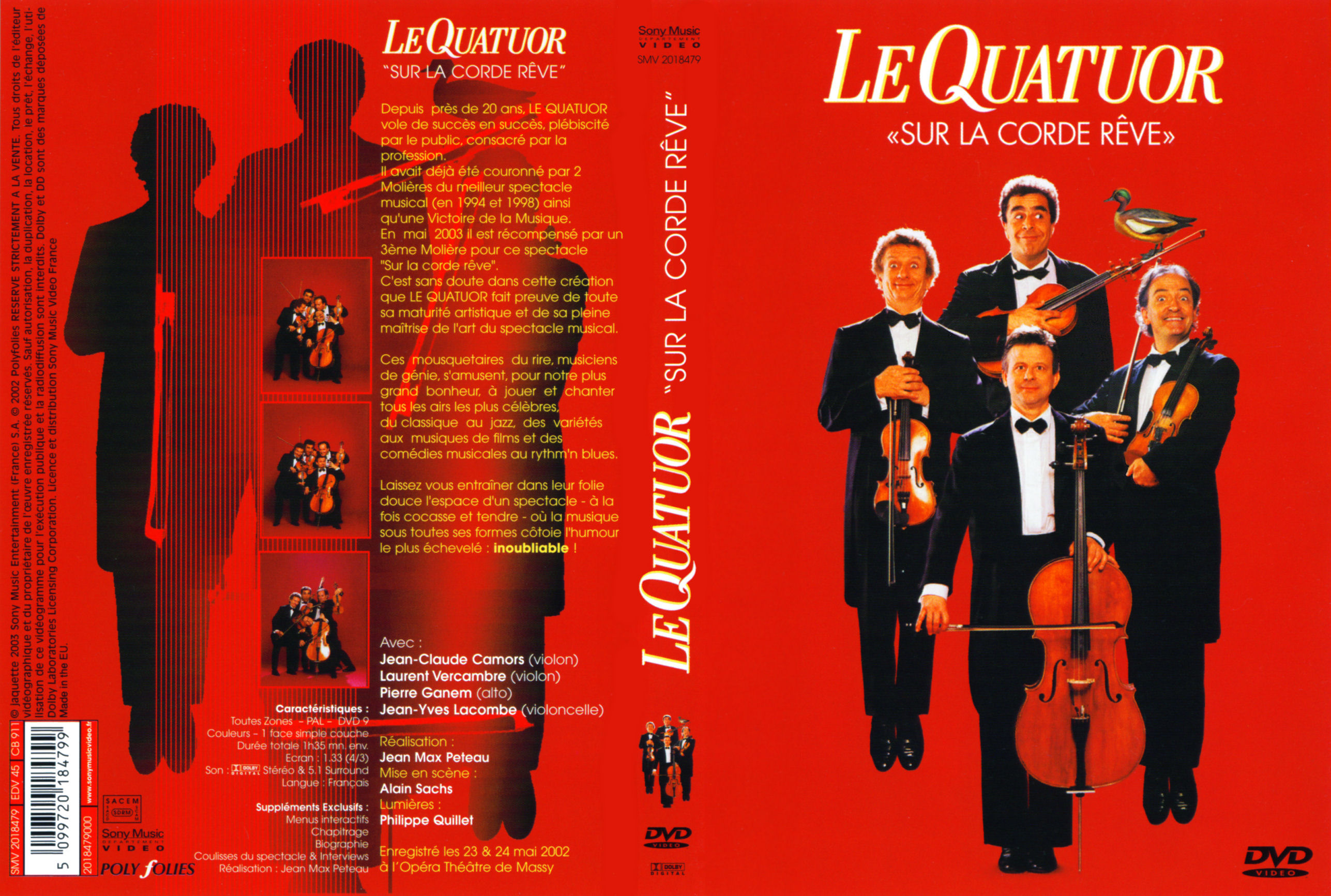 Jaquette DVD Le quatuor - Sur la corde reve