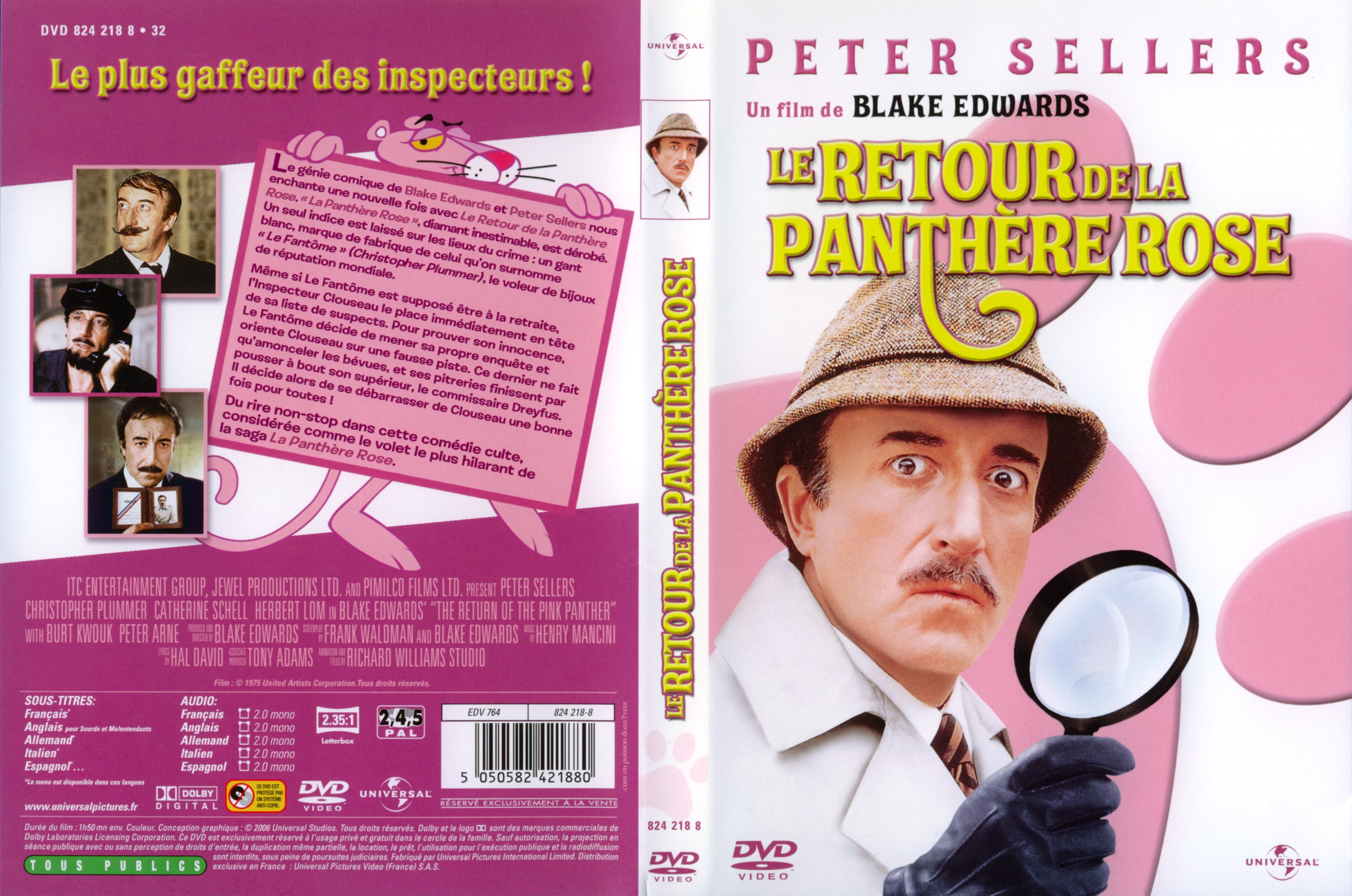 Jaquette DVD Le retour de la Panthre rose