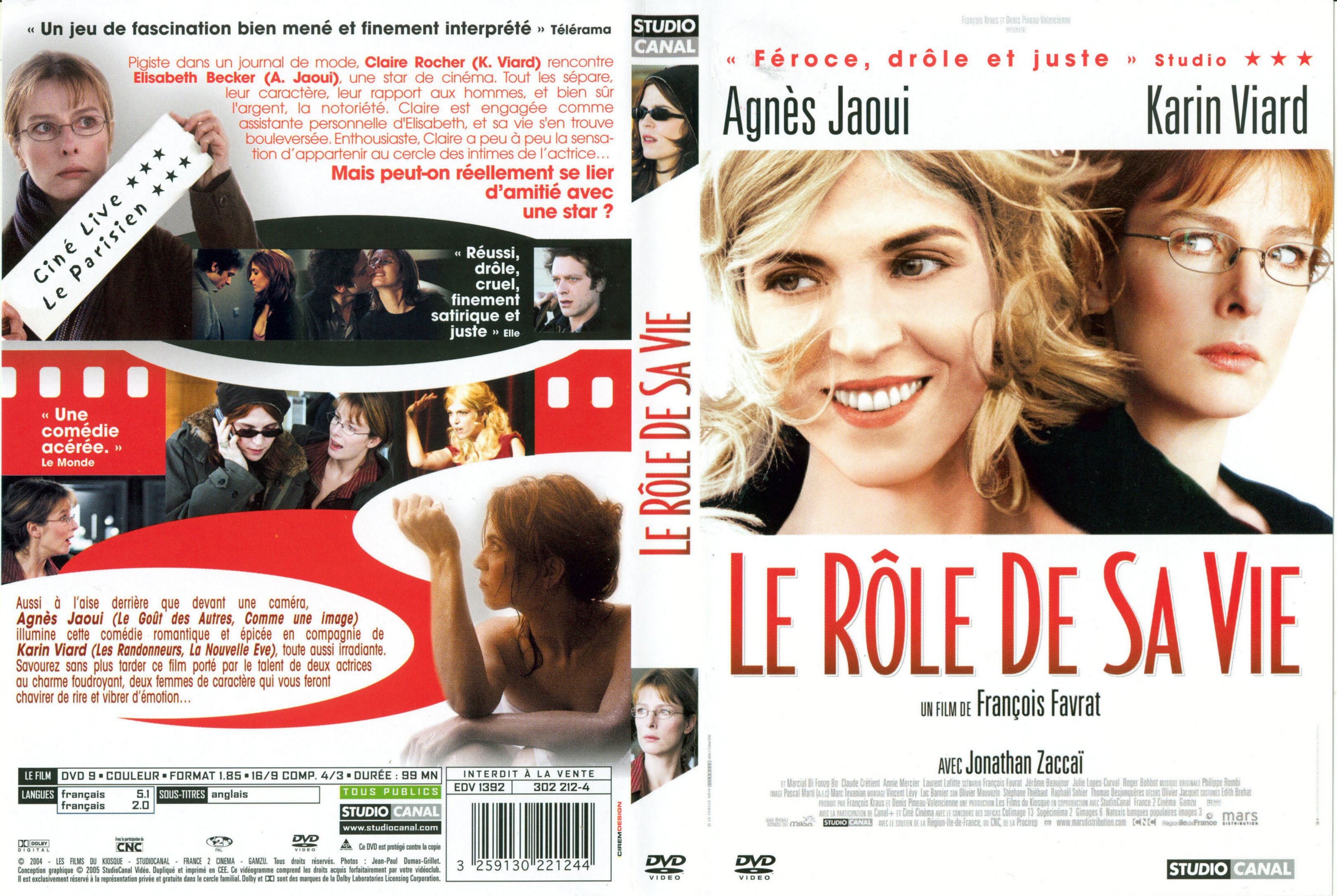 Jaquette DVD Le role de sa vie