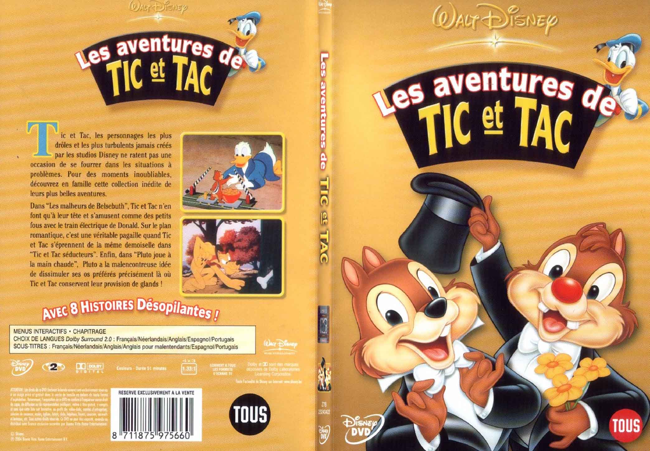 Jaquette DVD Les aventures de tic et tac - SLIM