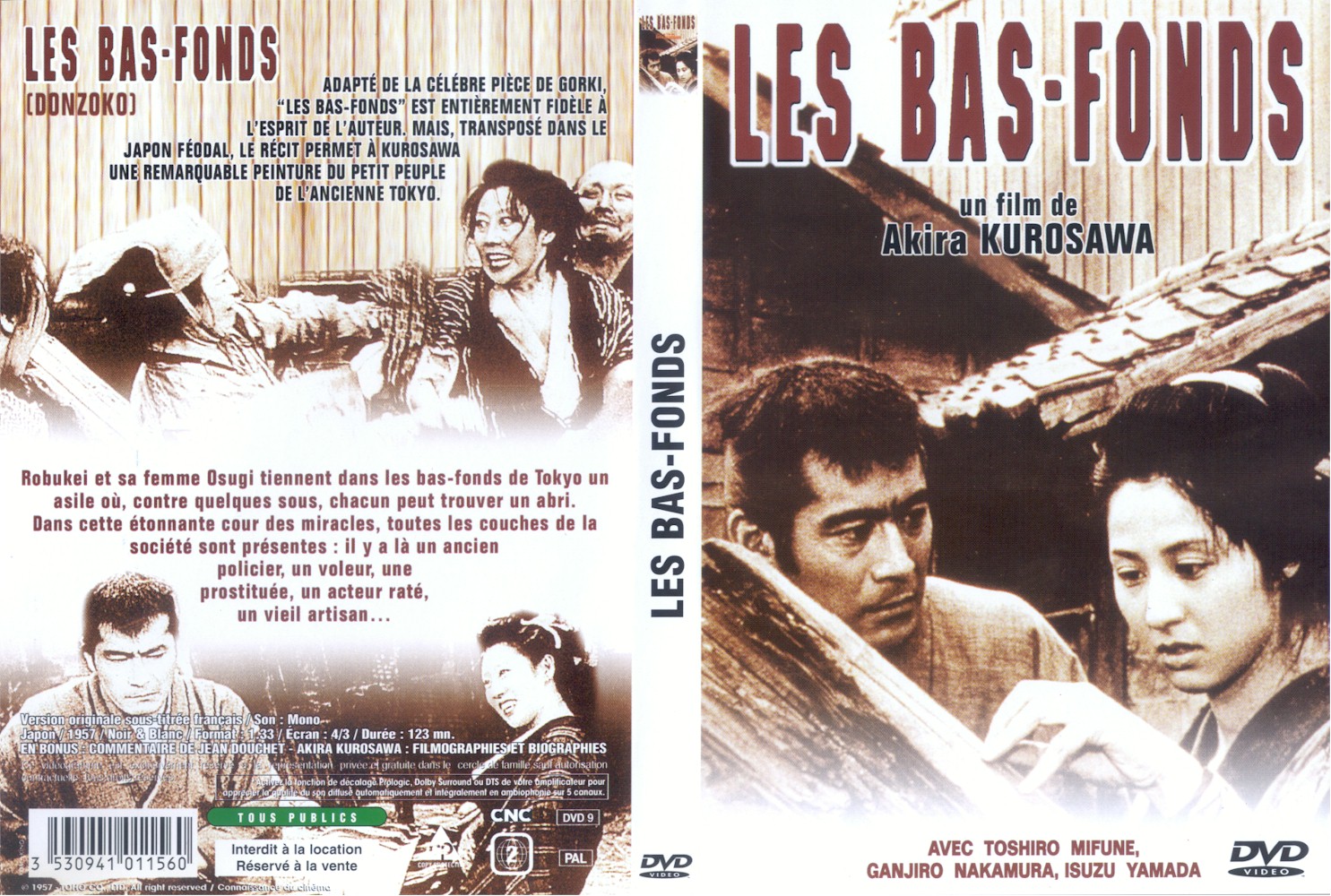 Jaquette DVD Les bas-fonds v2