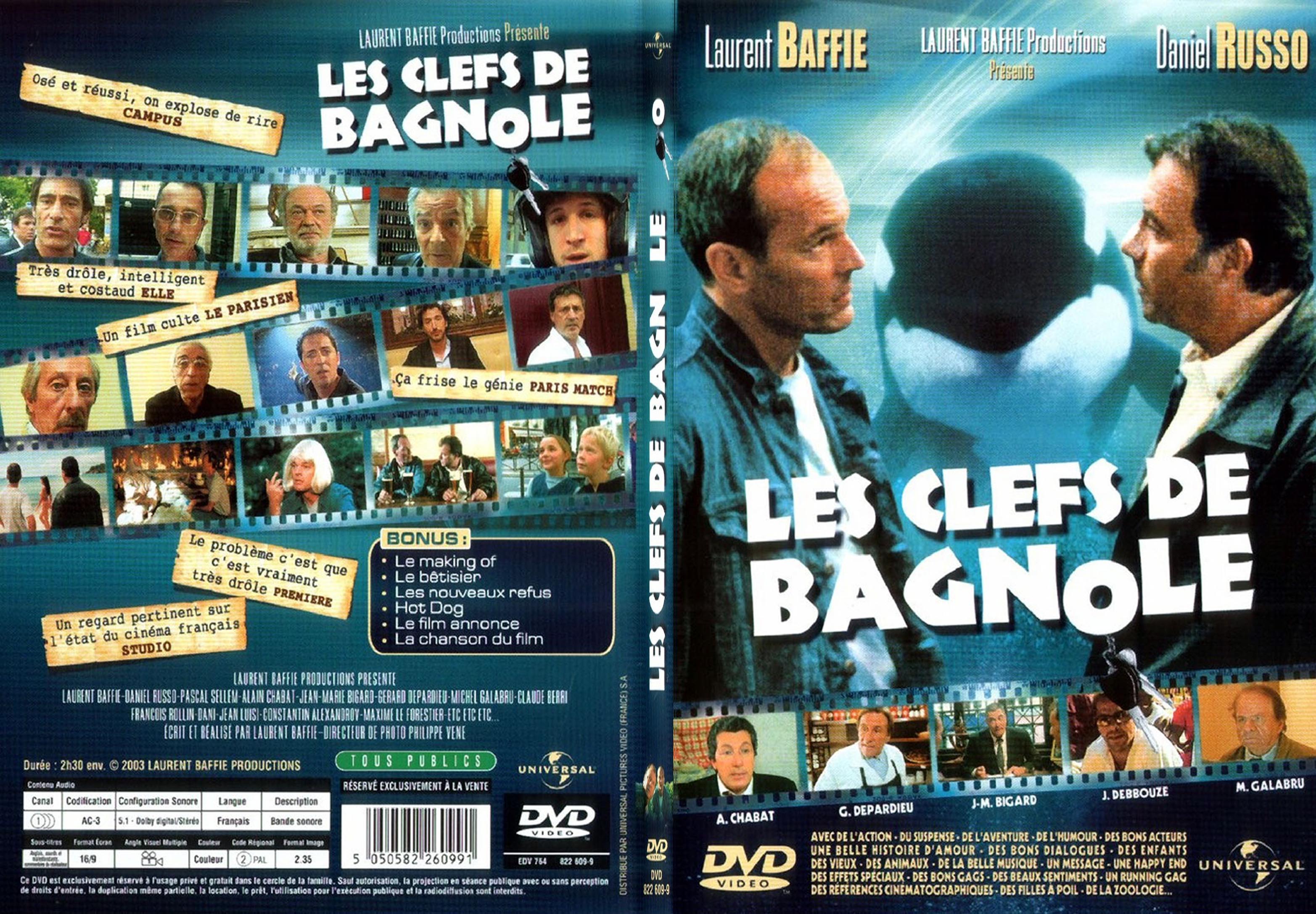 Jaquette DVD Les clfs de bagnole - SLIM