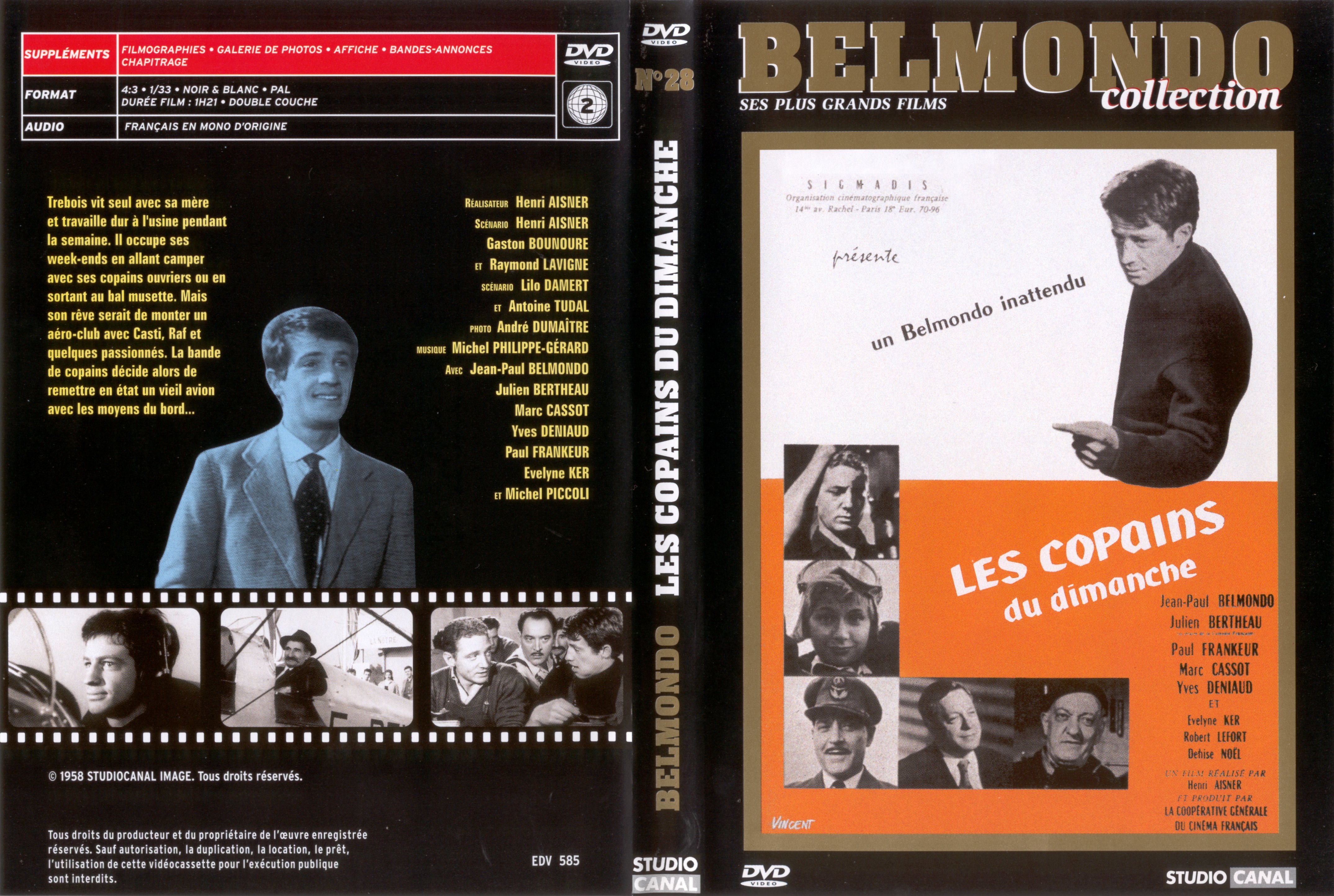 Jaquette DVD Les copains du dimanche