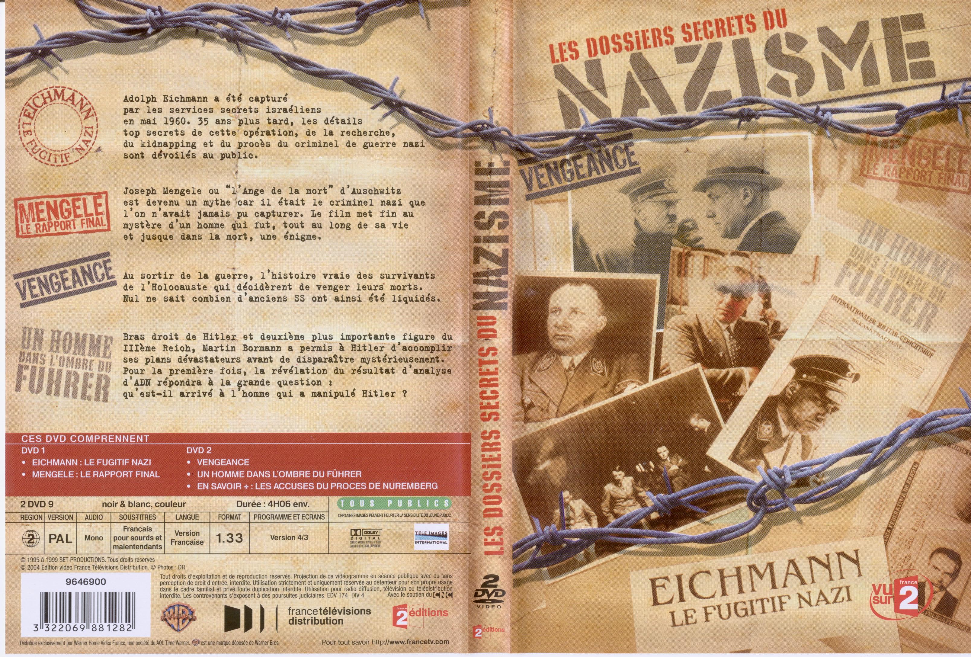 Jaquette DVD Les dossiers secrets du Nazisme